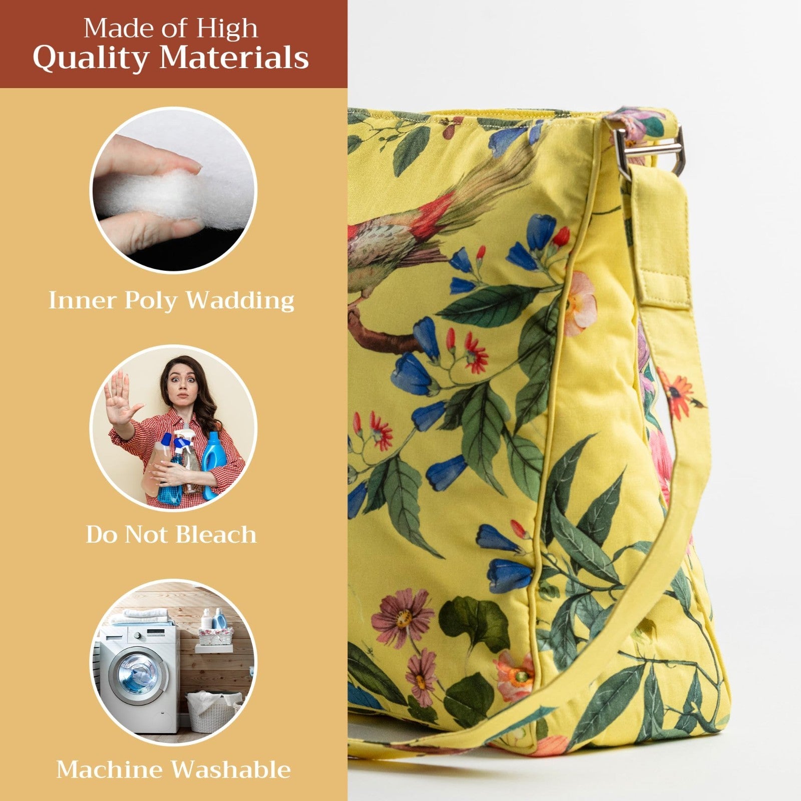 Stylish Women's Cotton Shoulder Hand Bag   Versatile Tote for Everyday Use3