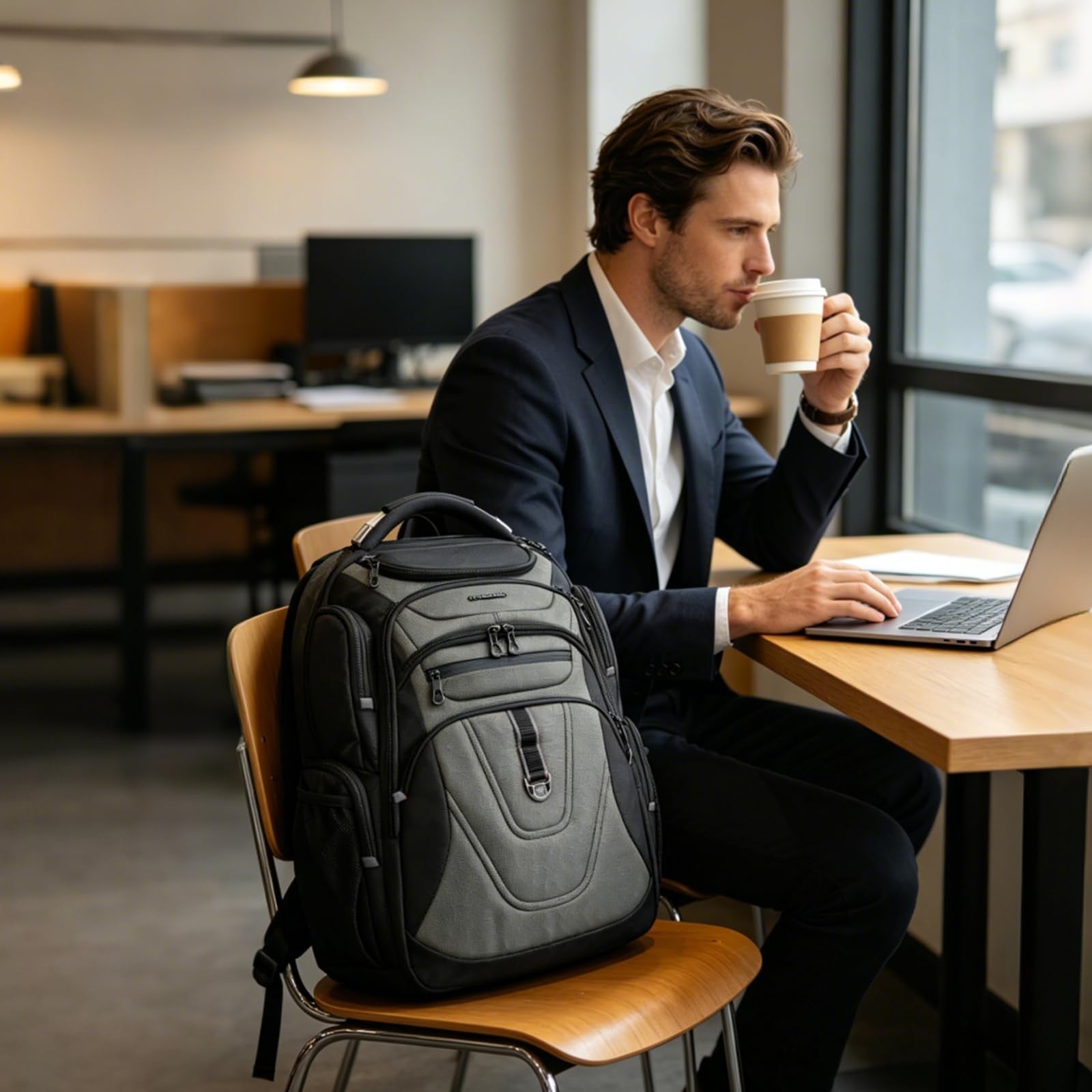 XXXL Travel Laptop Backpack 18.4 Inch, Waterproof Computer Bag for Men & Women2