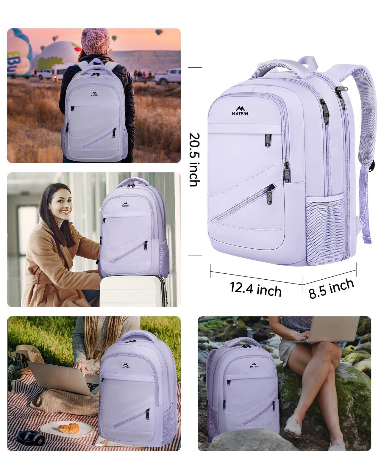 Extra Large Laptop Backpack for Women, TSA Friendly Travel Bag, Durable & Stylis5