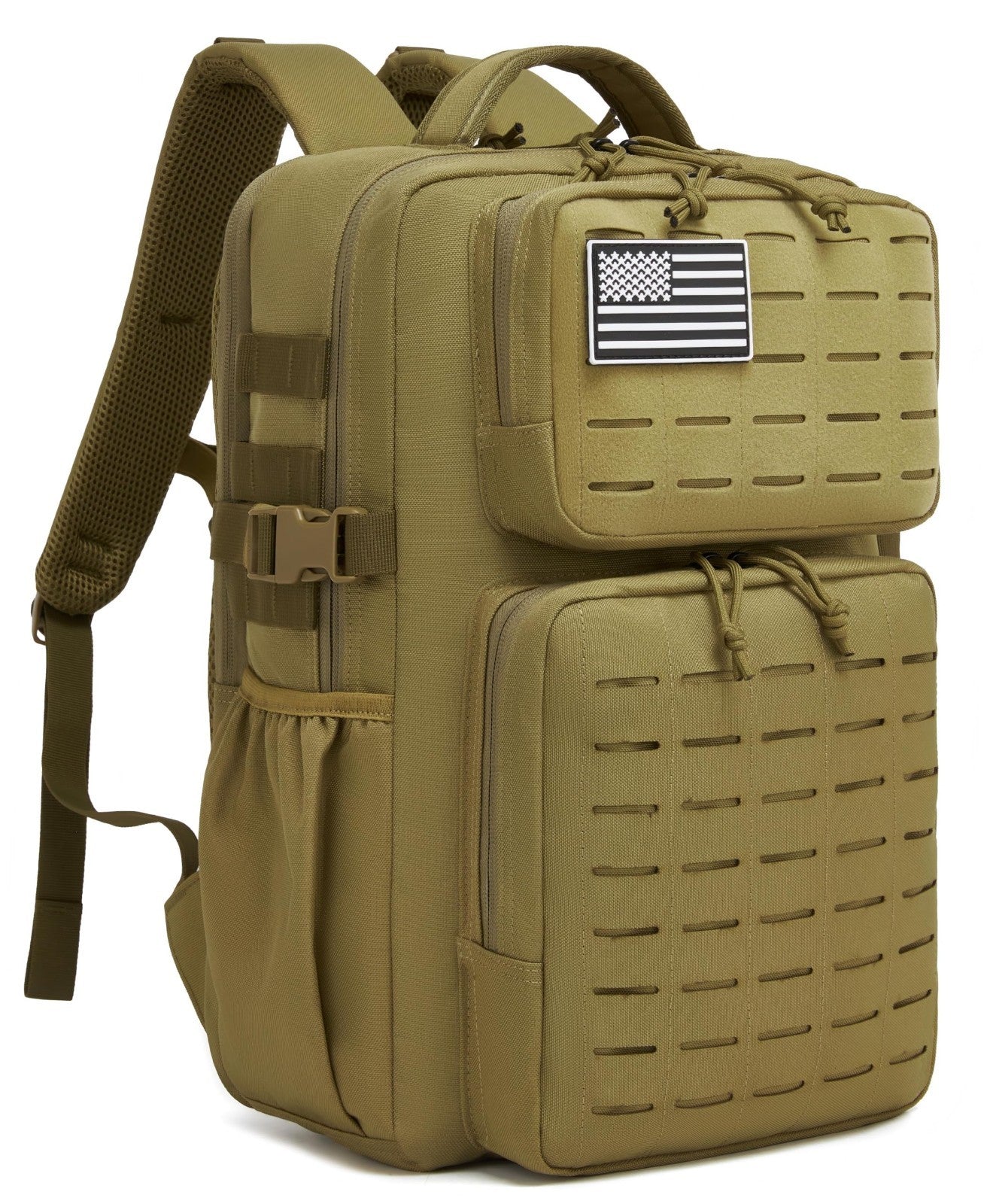 Waterproof Military Tactical Backpack 30L, MOLLE Assault Daypack with Water Bott1