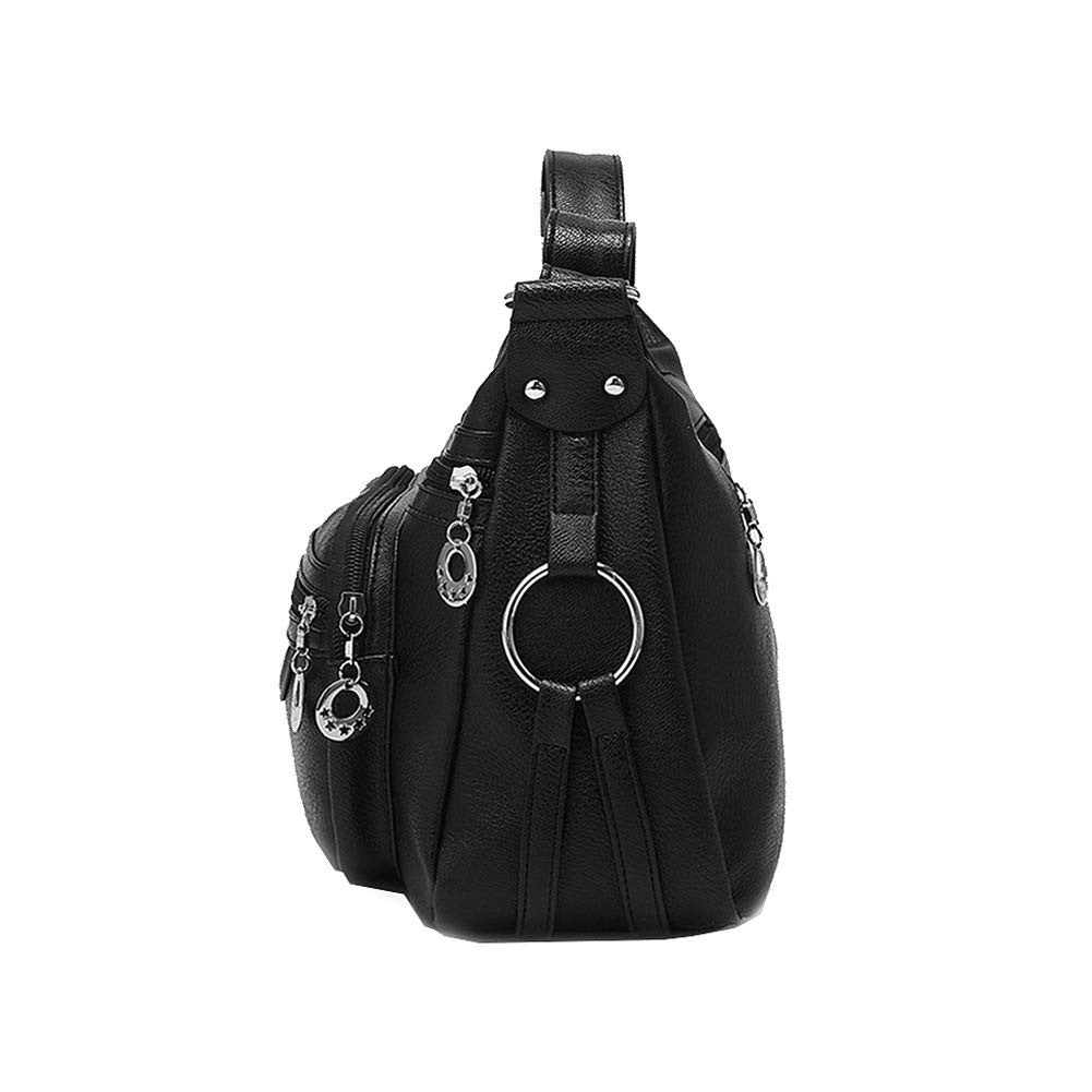 Lightweight Leather Crossbody Bag for Women   Stylish Handbag with Pockets2