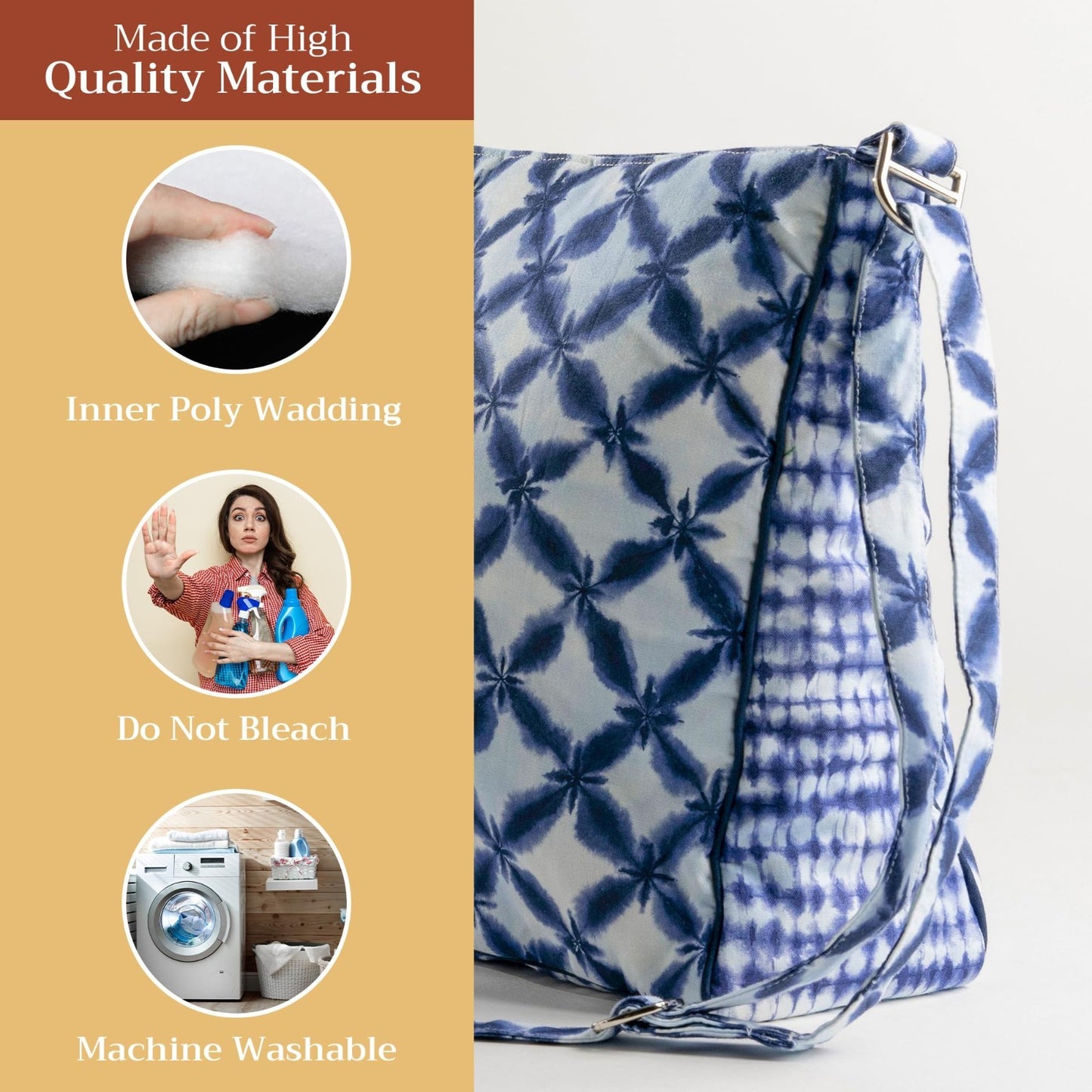 Stylish Cotton Shoulder Bag for Women   Versatile Handbag, Everyday Use, Fashion3