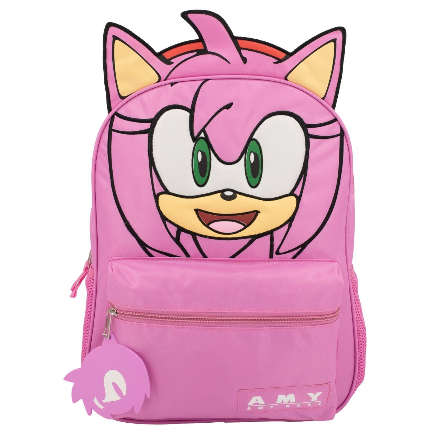 Sonic Hedgehog Backpack for Kids, 16" School Bag with Adjustable Straps & 3D Fea1