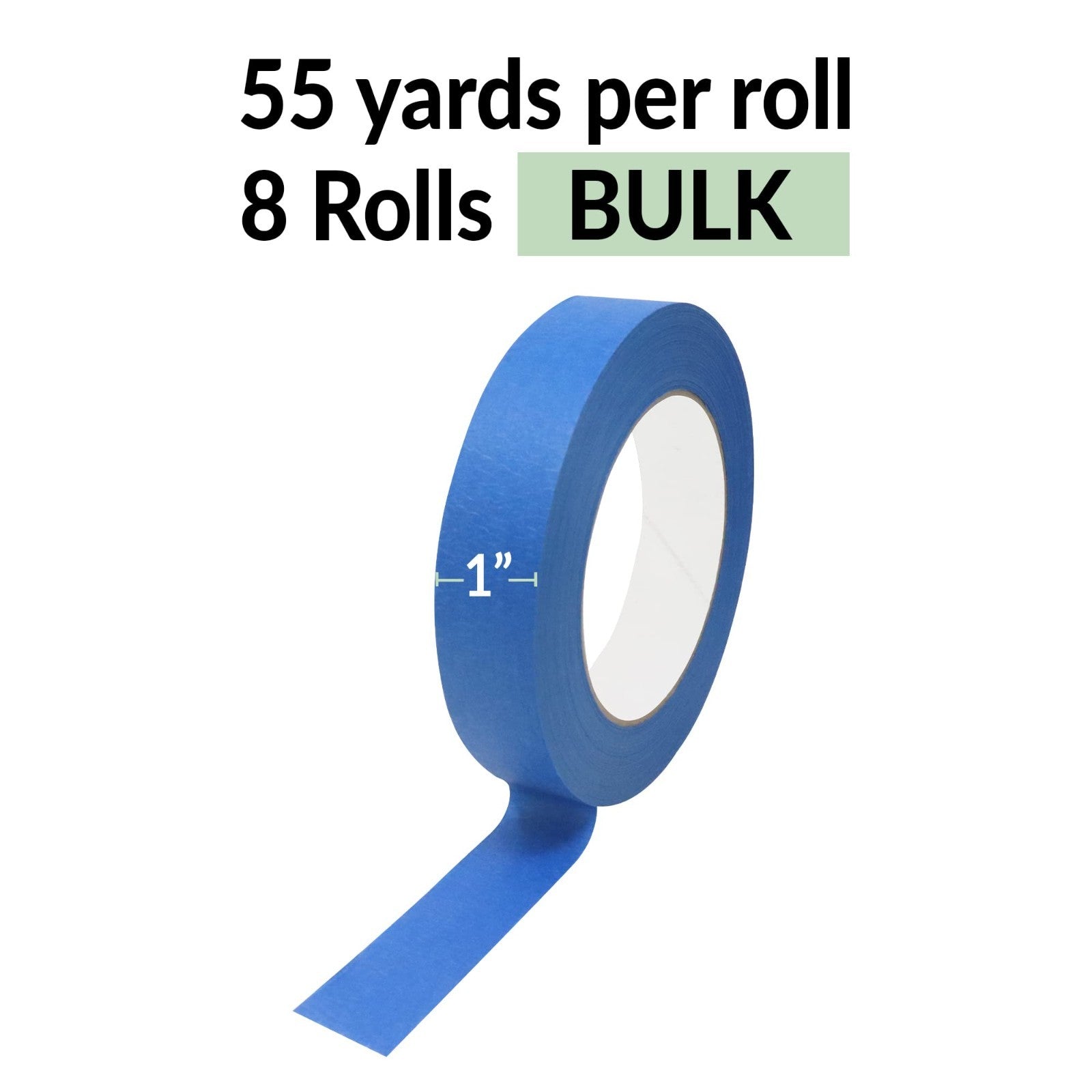 Blue Painters Tape 1 Inch Wide (8 Pack) - Professional Grade Masking Tape, 440 Y2