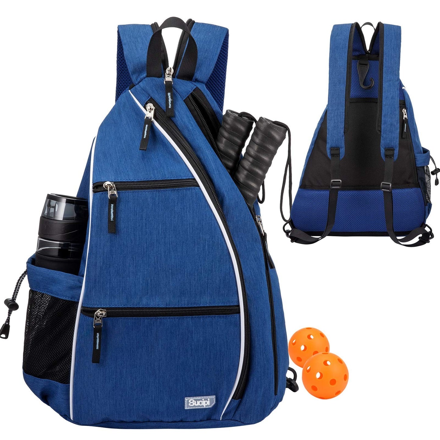 Adjustable Pickleball Backpack with Fence Hook, Large Capacity & Safety Pocket1