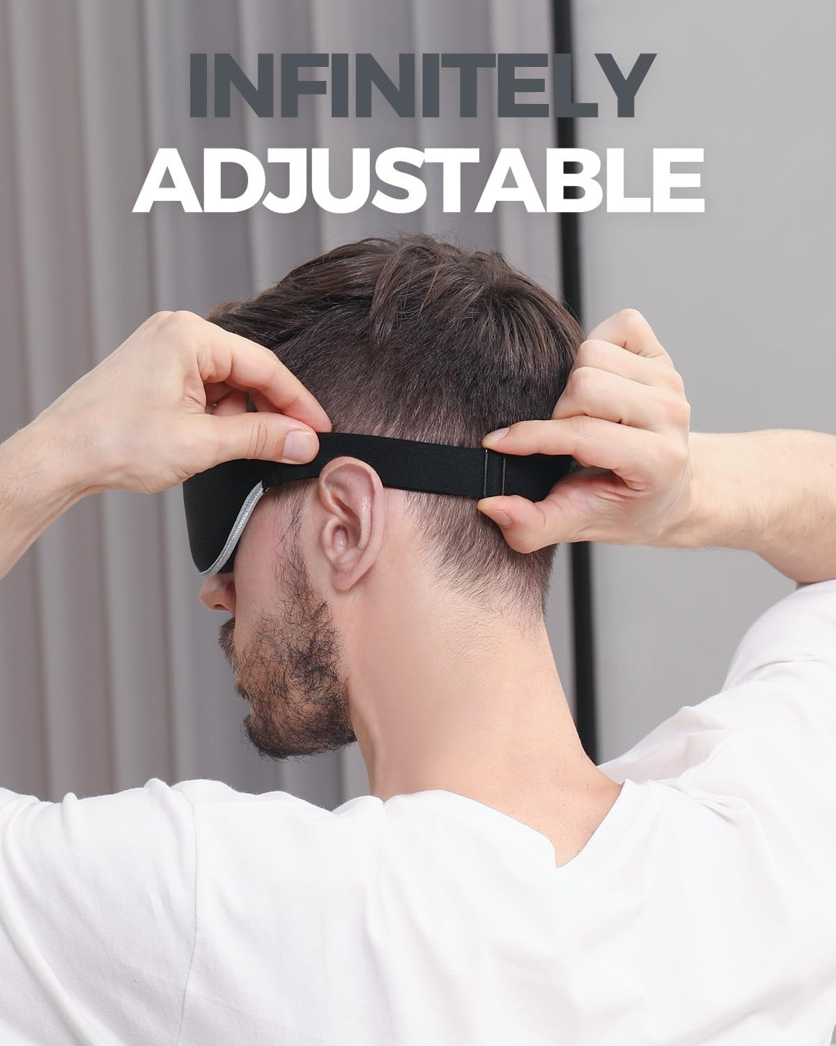 3D Luxury Sleep Mask for Light Blocking | Soft Eye Cover for Travel & Naps5