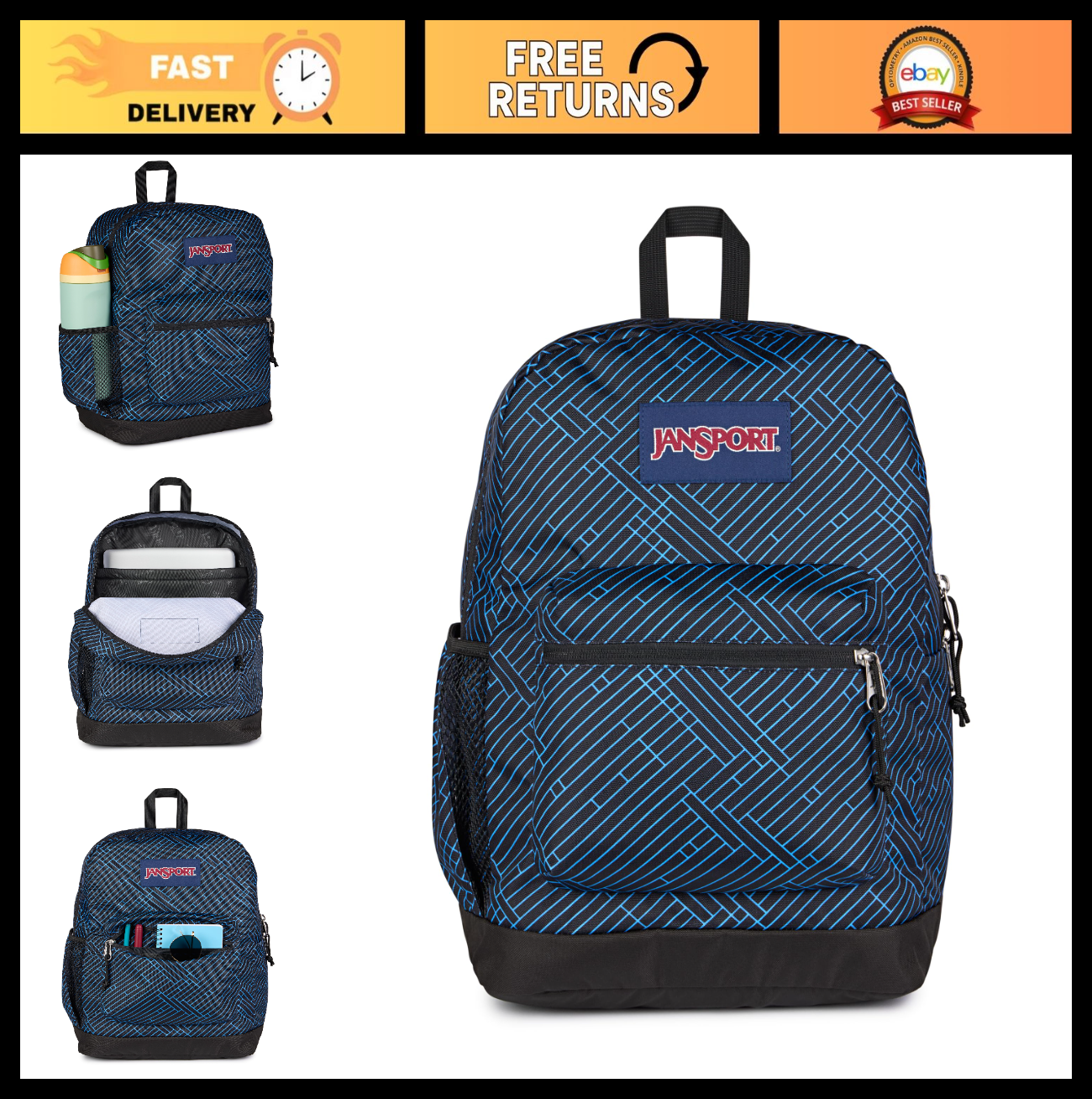 26L Cross Town Plus Backpack   Flutter By Pink, Stylish, Durable, Lightweight, S0