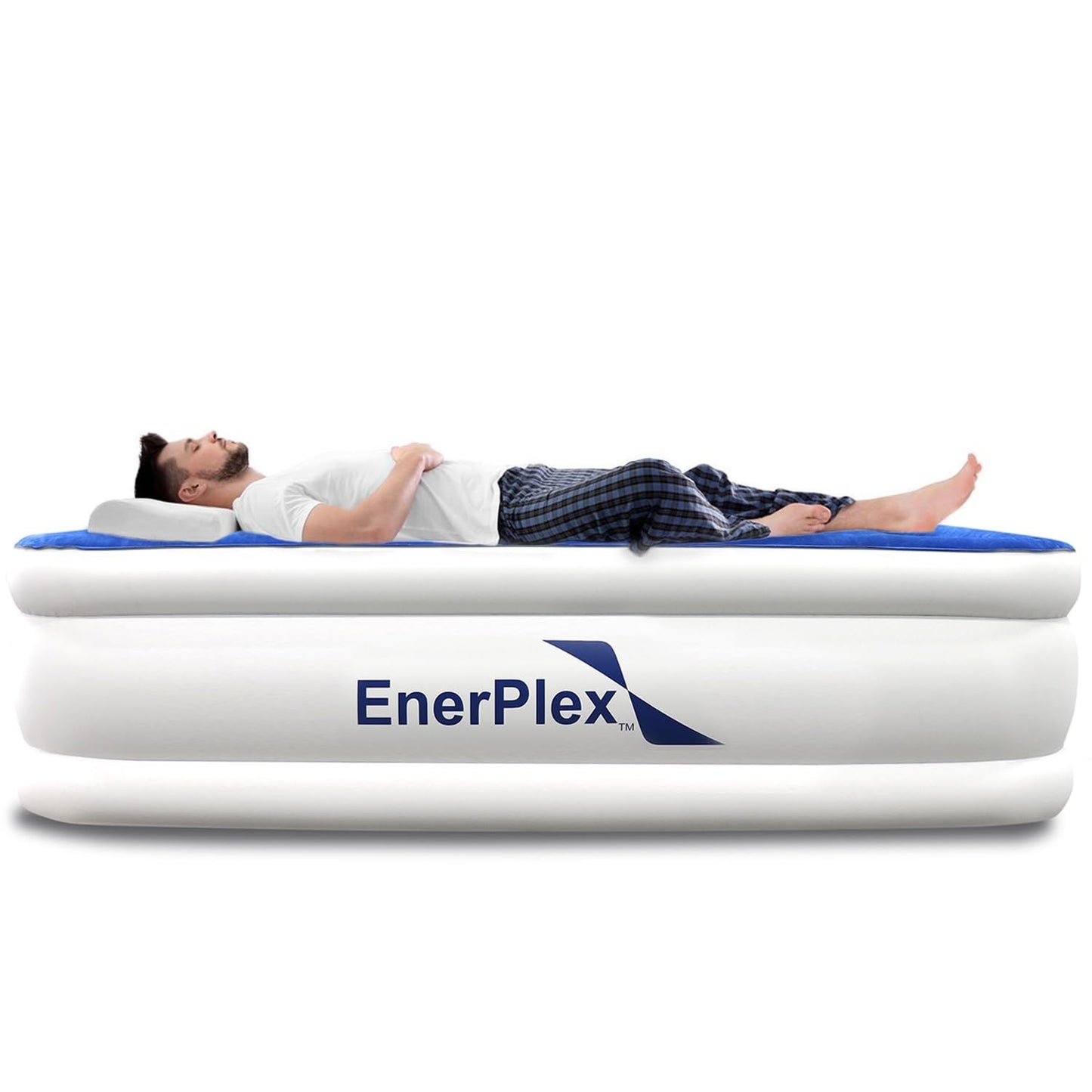 Self Inflating Air Mattress with Built in Pump & Neck Support   Portable Inflata1