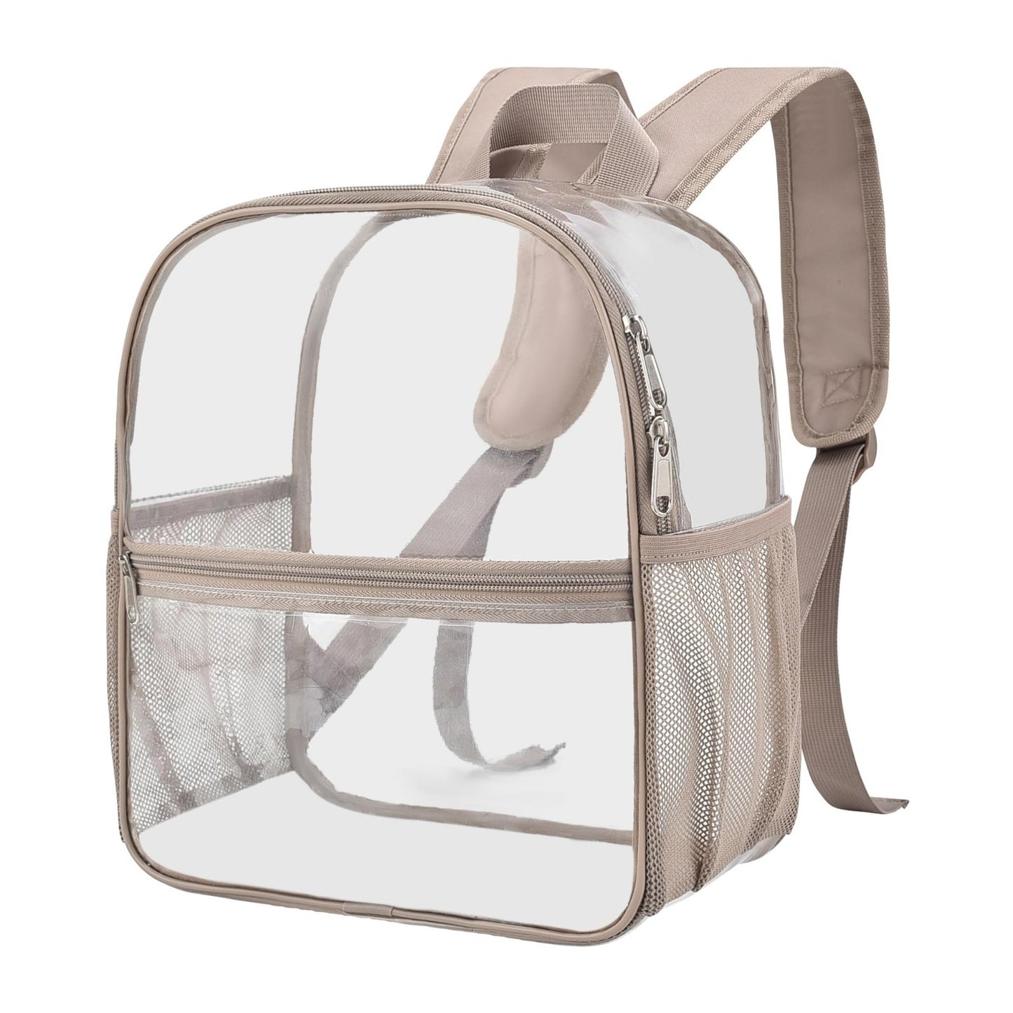 Clear Stadium Backpack, Transparent Bag for Concerts & Sports, Waterproof PVC, A8