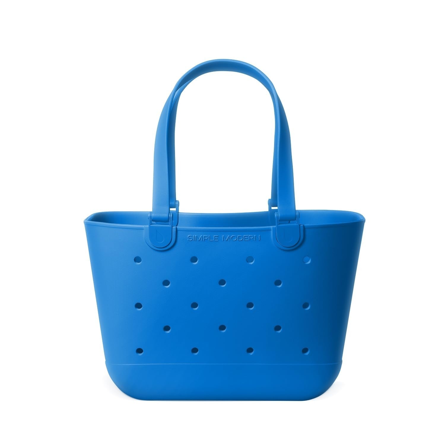 Large Waterproof Beach Tote Bag | Zipper Pocket | Travel & Pool Bag | Blue1