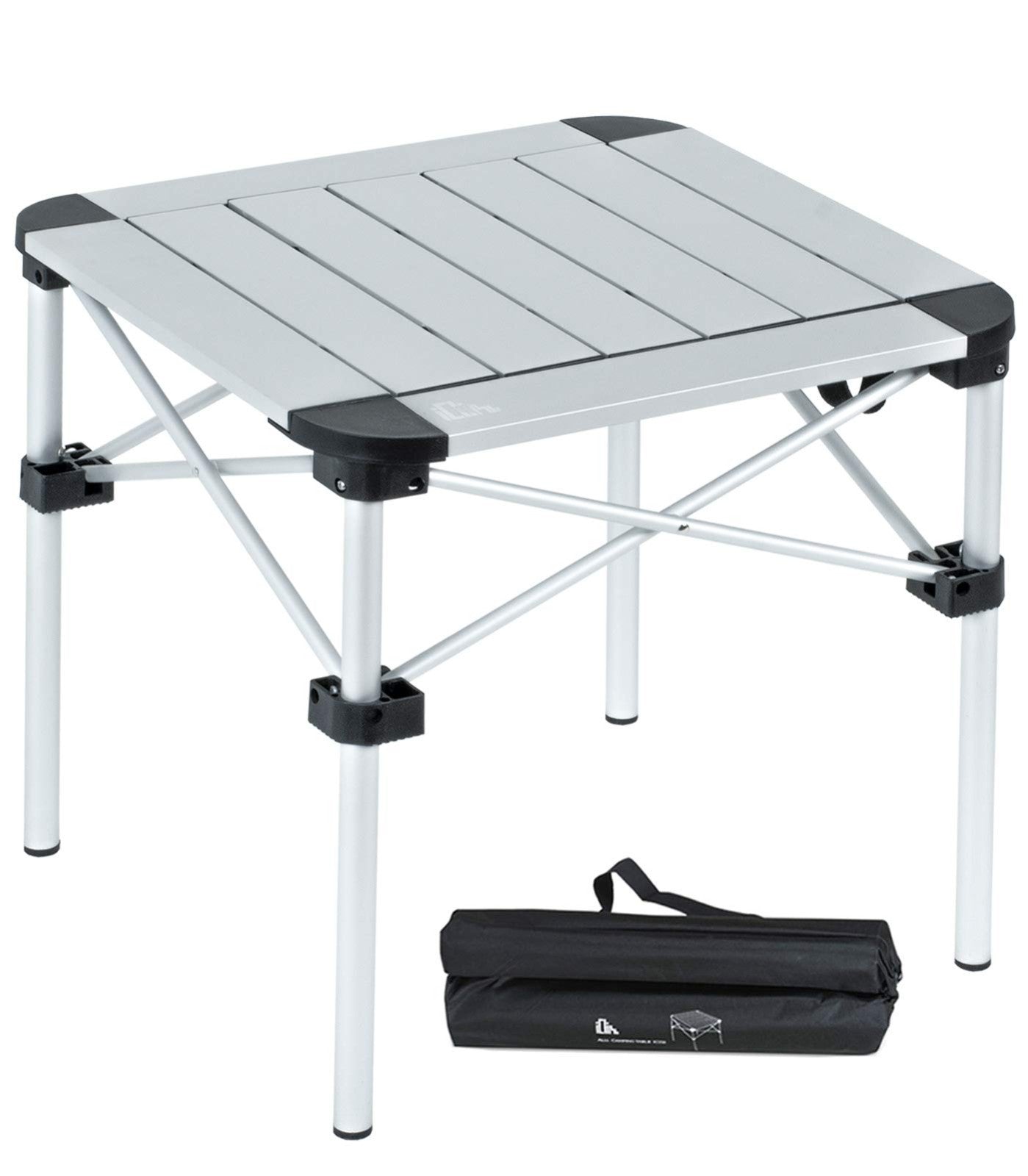 Lightweight Folding Square Table with Carry Bag - Portable for Camping, BBQ, Pic1