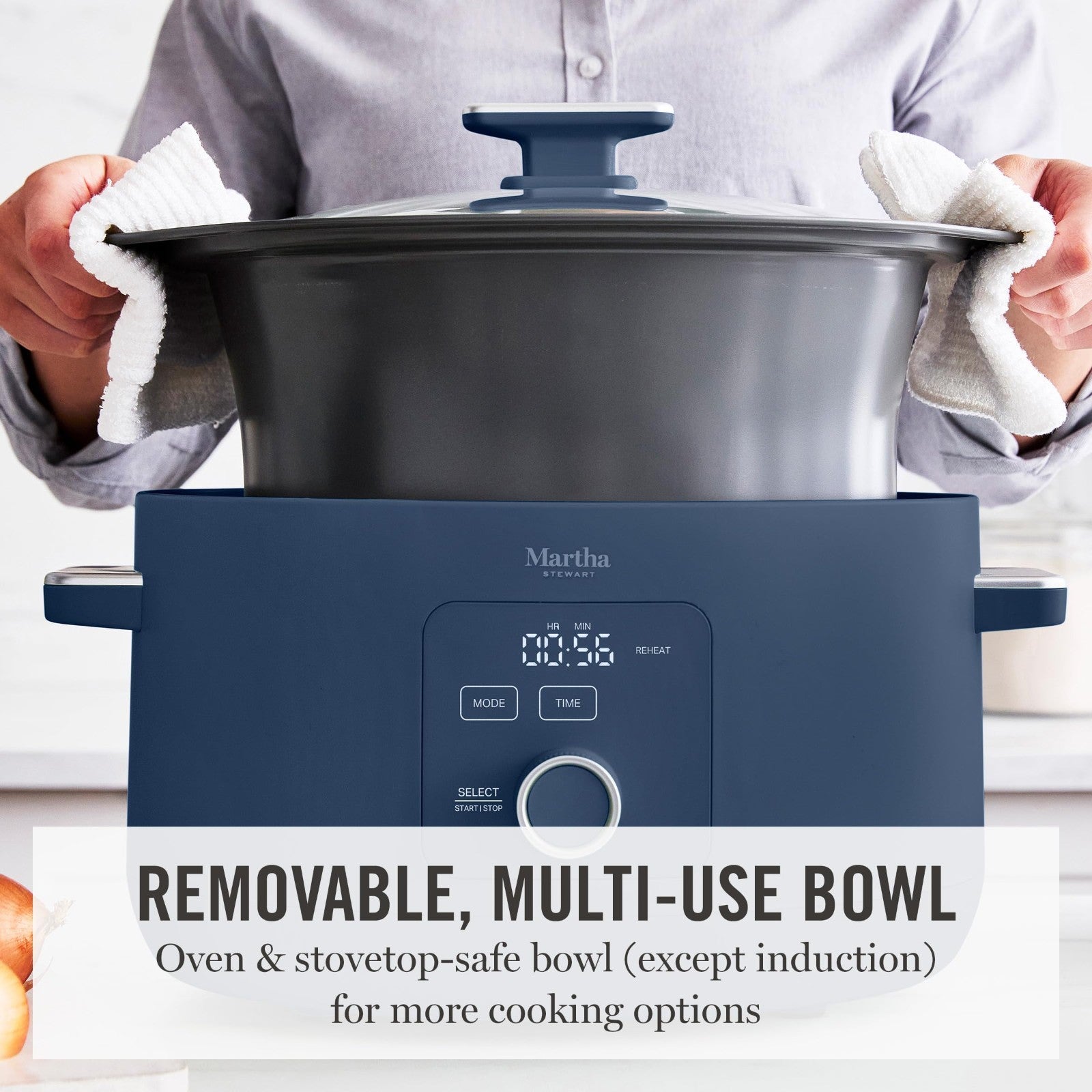 **Custom Title:** 8 QT Programmable Slow Cooker with Timer, Nonstick Ceramic Cro5