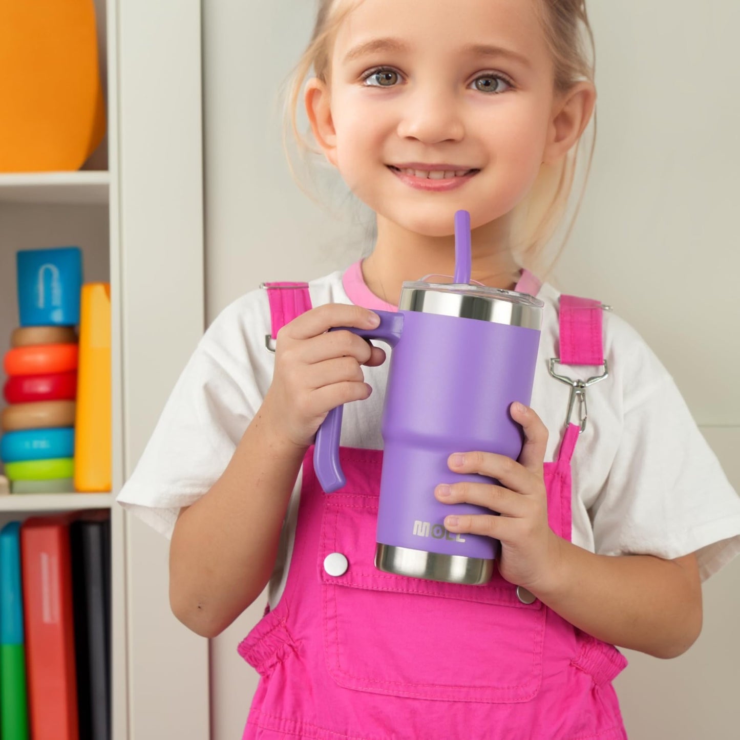 Optimized eBay Title:  "16 oz Kids Tumbler   Stainless Steel Double Wall Insula2