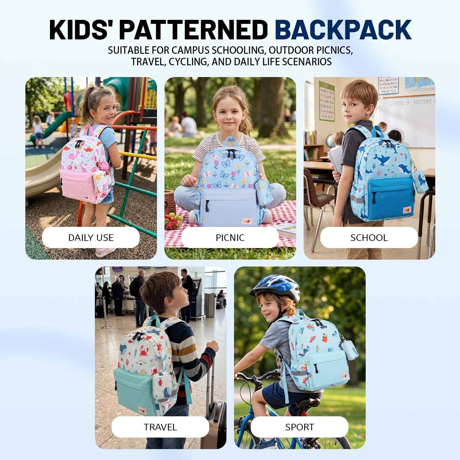 Kids Toddler Backpack with Chest Strap   Durable, Lightweight, Perfect for Boys5
