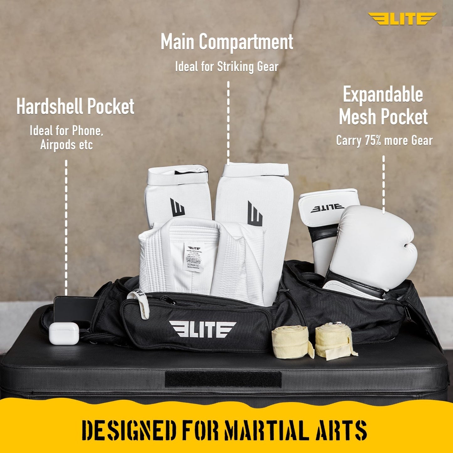 Expandable Gym Duffel Backpack for MMA, BJJ, Jiu Jitsu, Boxing Gear   Athletic B2