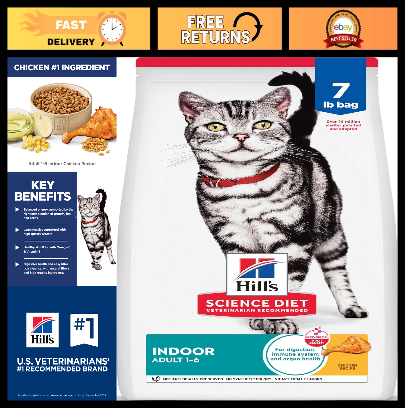 Premium Indoor Dry Cat Food for Adults 1 6 Years   Healthy Nutrition & Taste0