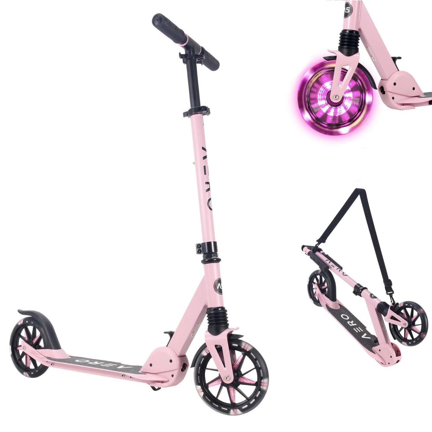 Big Wheel Kick Scooter for Kids, Teens & Adults - Adjustable Height, Smooth Ride1