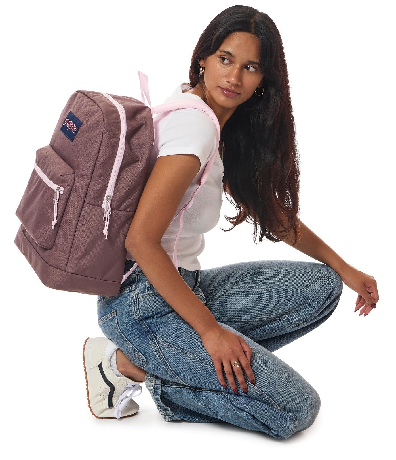 26L Cross Town Plus Backpack, Cherry Lacquer, Durable School Bag, Travel Rucksac6