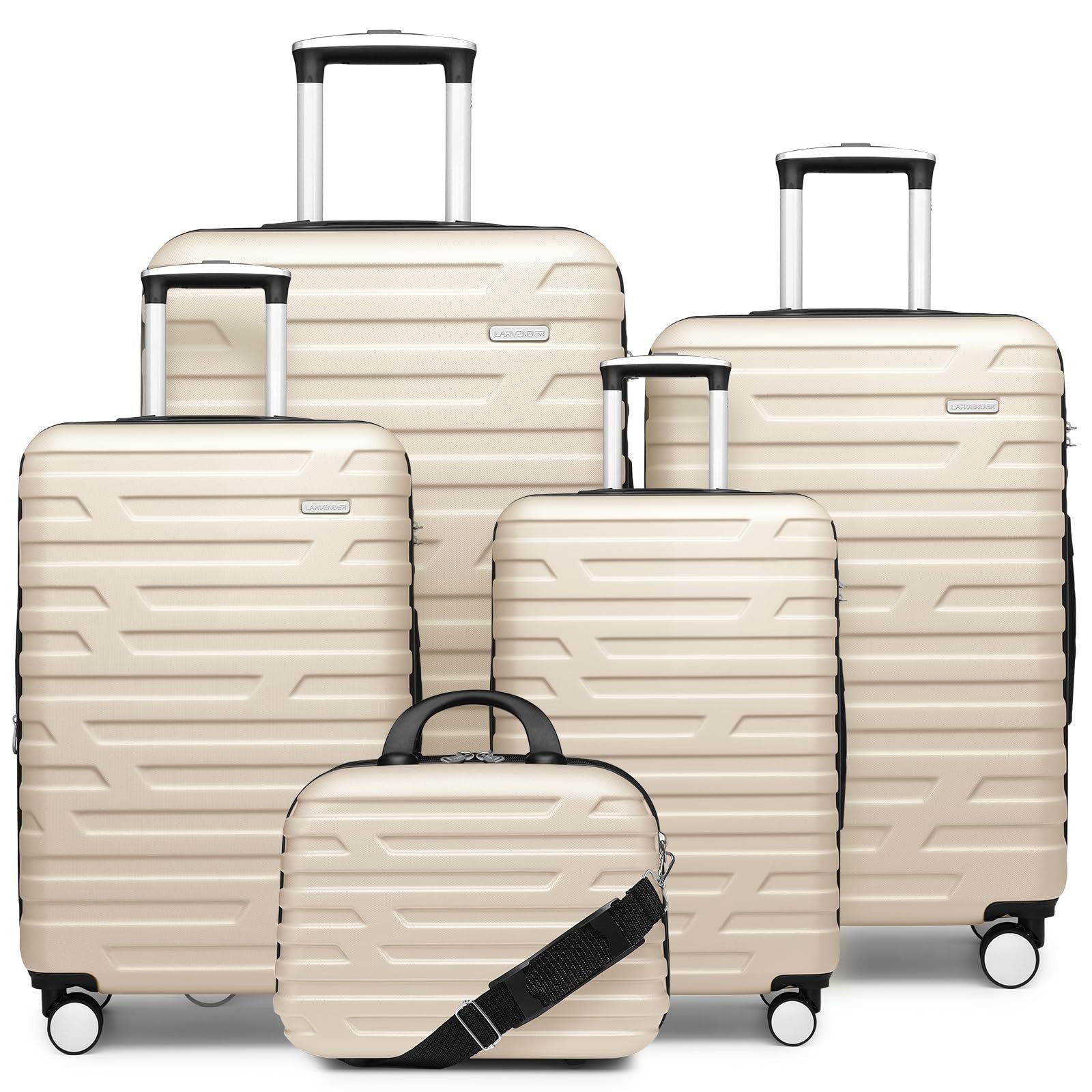 5-Piece Expandable Hardside Luggage Set, Spinner Wheels, TSA Lock, Travel Cases,1