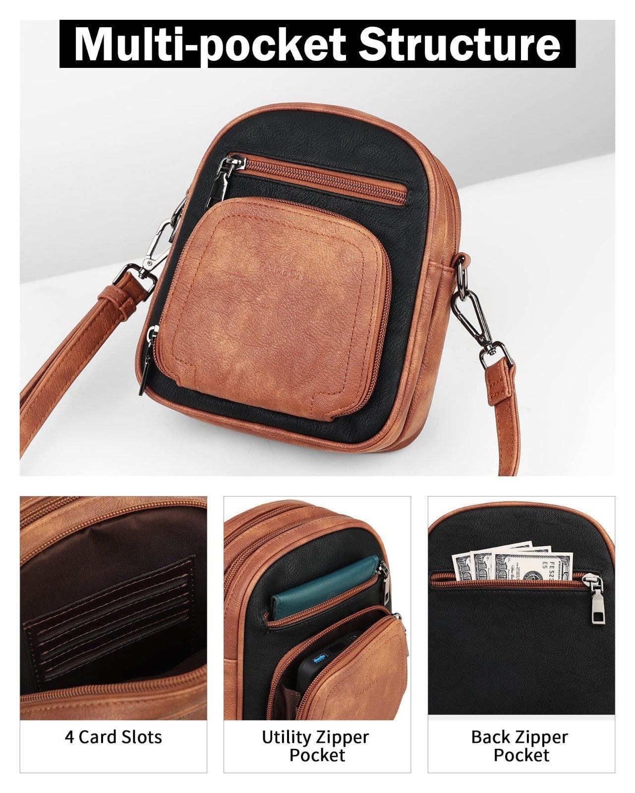 Small Crossbody Purses for Women, RFID Anti-Theft, 4 Card Slots, Stylish & Compa5