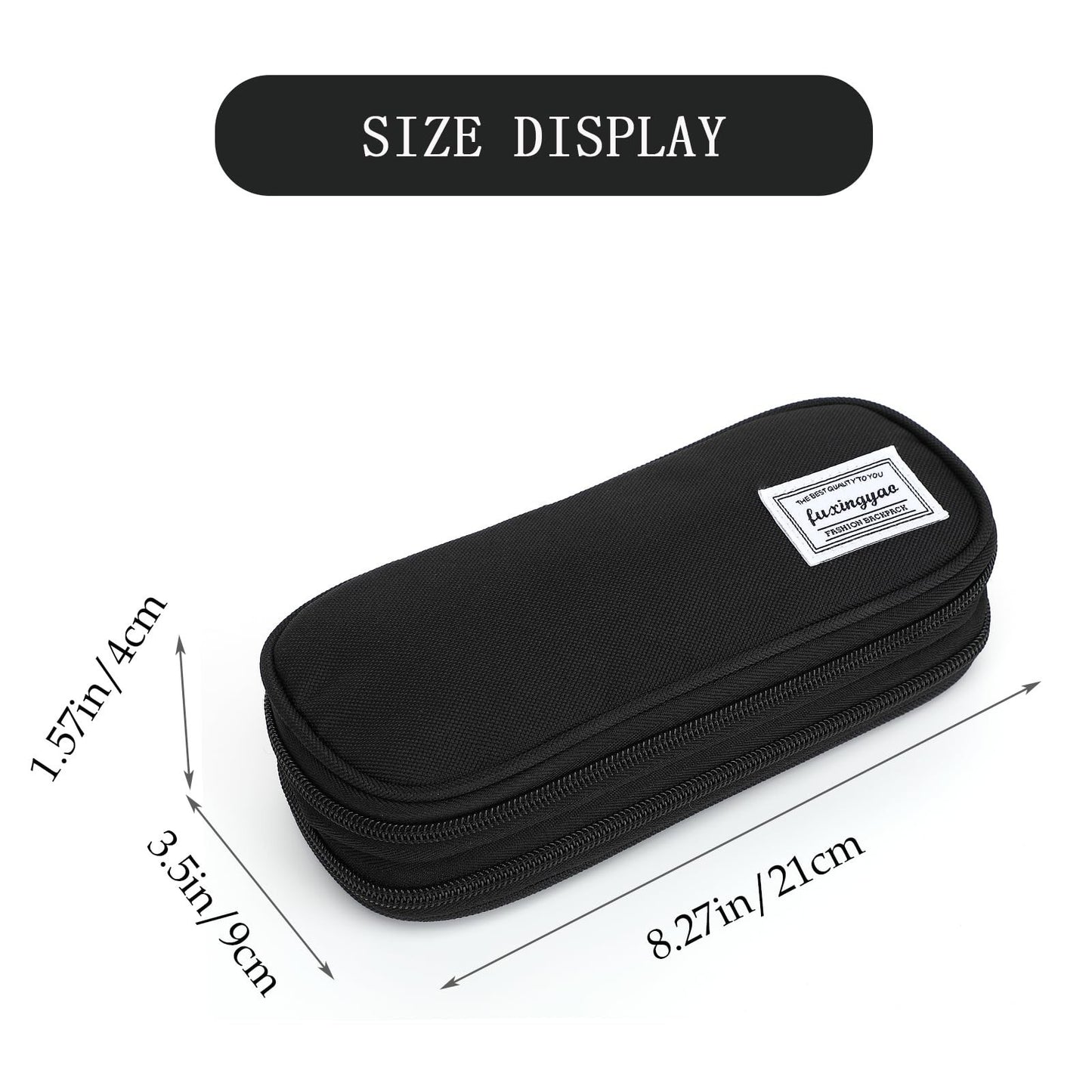 Multi Compartment Pencil Case Pouch, Portable School Supplies Organizer Bag2