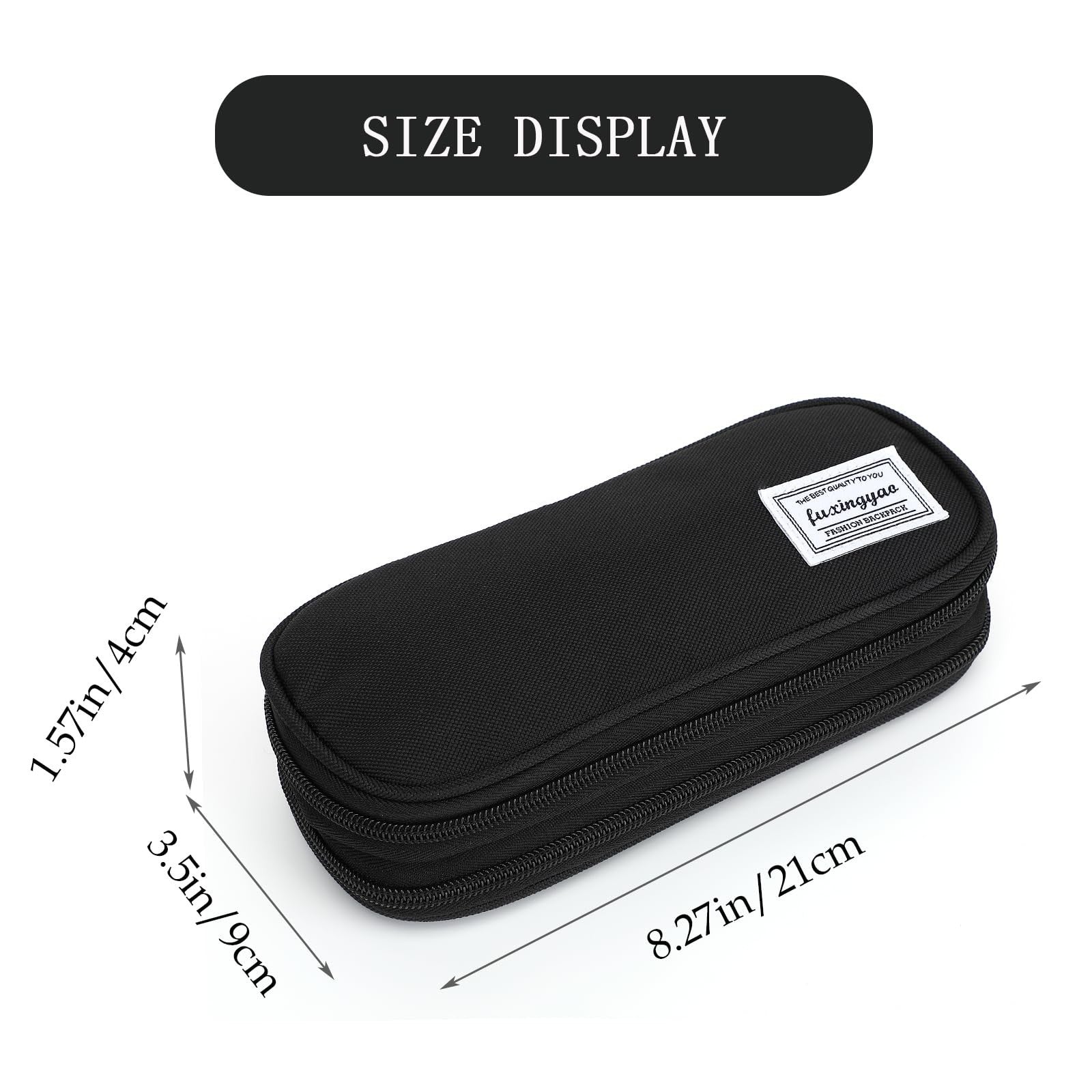 Multi Compartment Pencil Case Pouch, Portable School Supplies Organizer Bag2