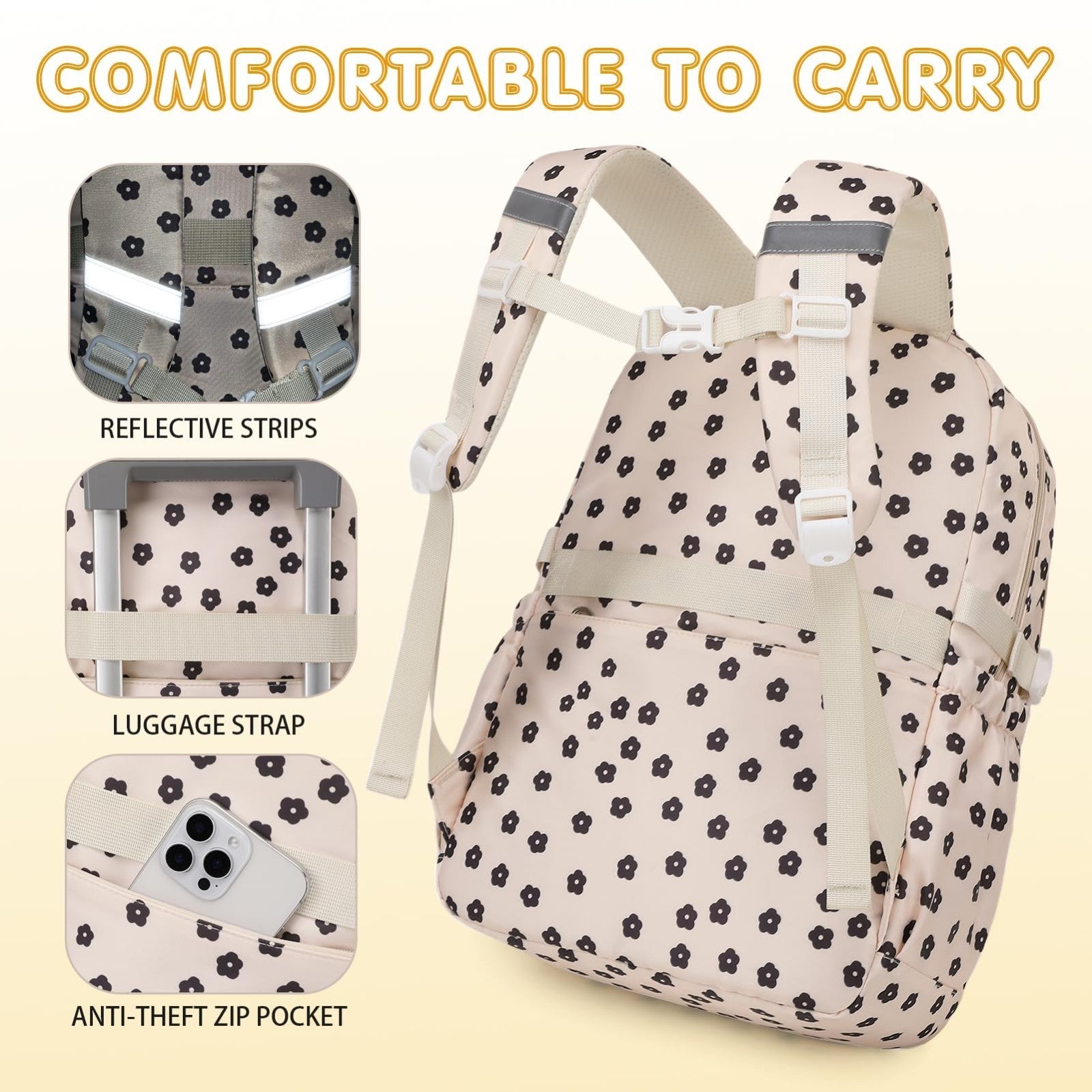 4PCS Girls Backpack Set with Lunch Box & Pencil Case   Stylish School Bag for Ki5