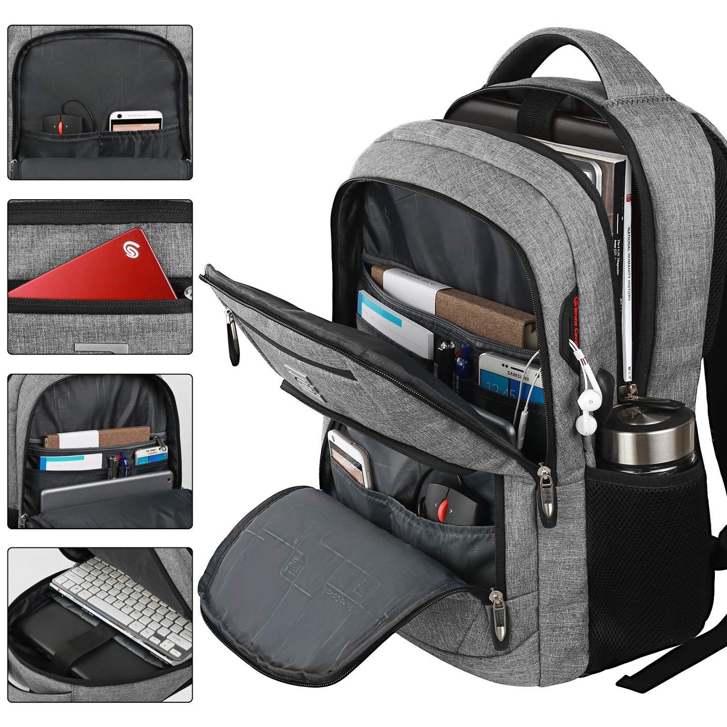 Slim Anti Theft Laptop Backpack for Business Travel & College   Stylish & Durabl2