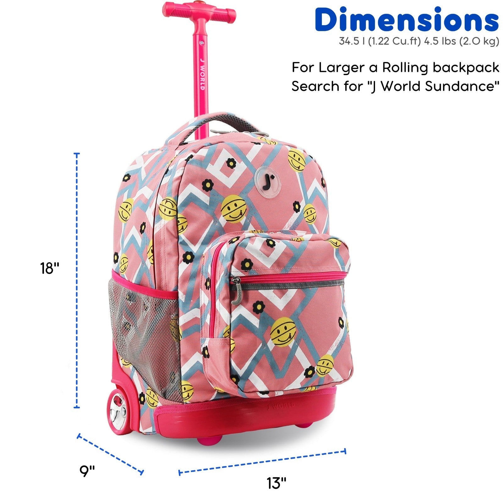 Kids Rolling Backpack with Wheels, 18" School Bookbag for Boys & Girls, Basketba2