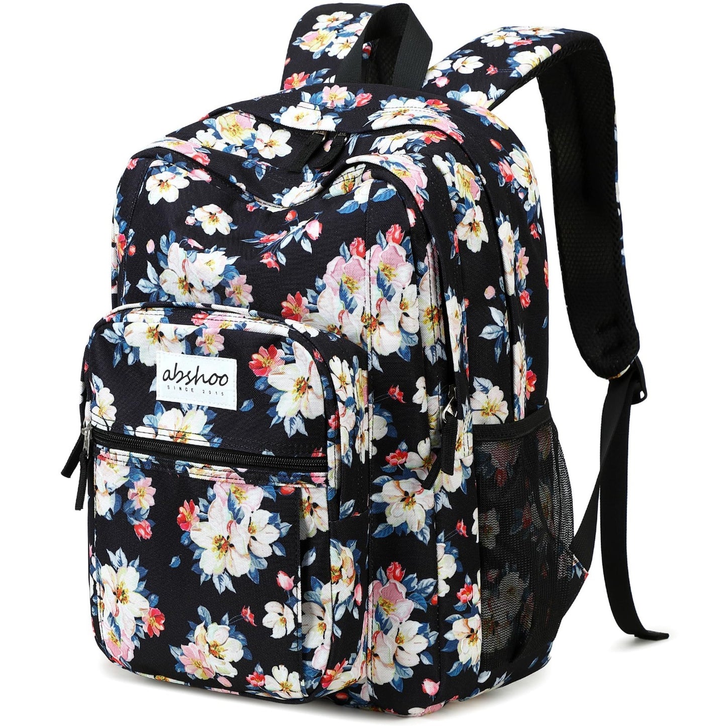 Floral Women's School Backpack, Water Resistant Bookbag for College & Teens0
