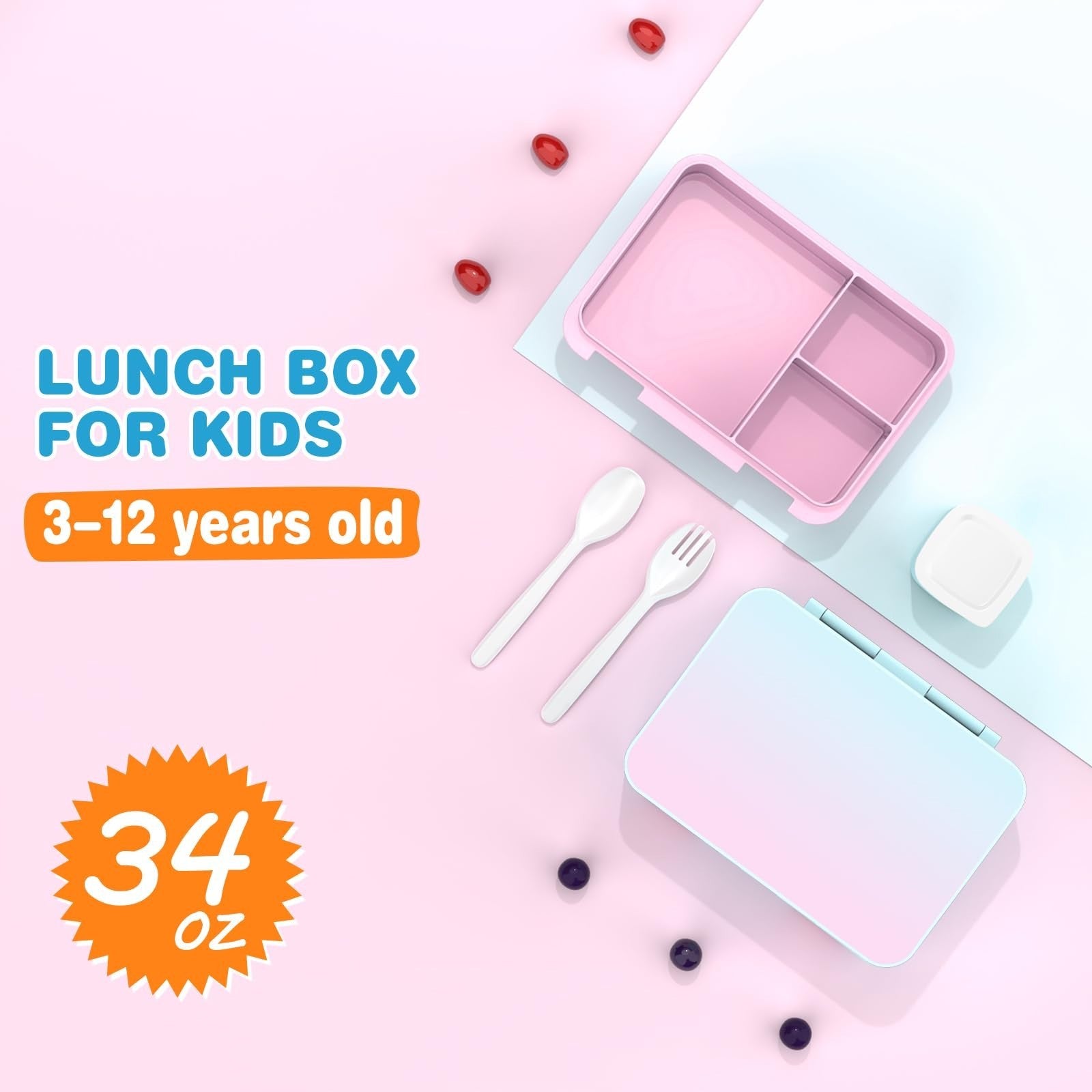 Girls Backpack Set   9PCS with Lunch Bag, Pencil Case, Bento Box & Water Bottle3