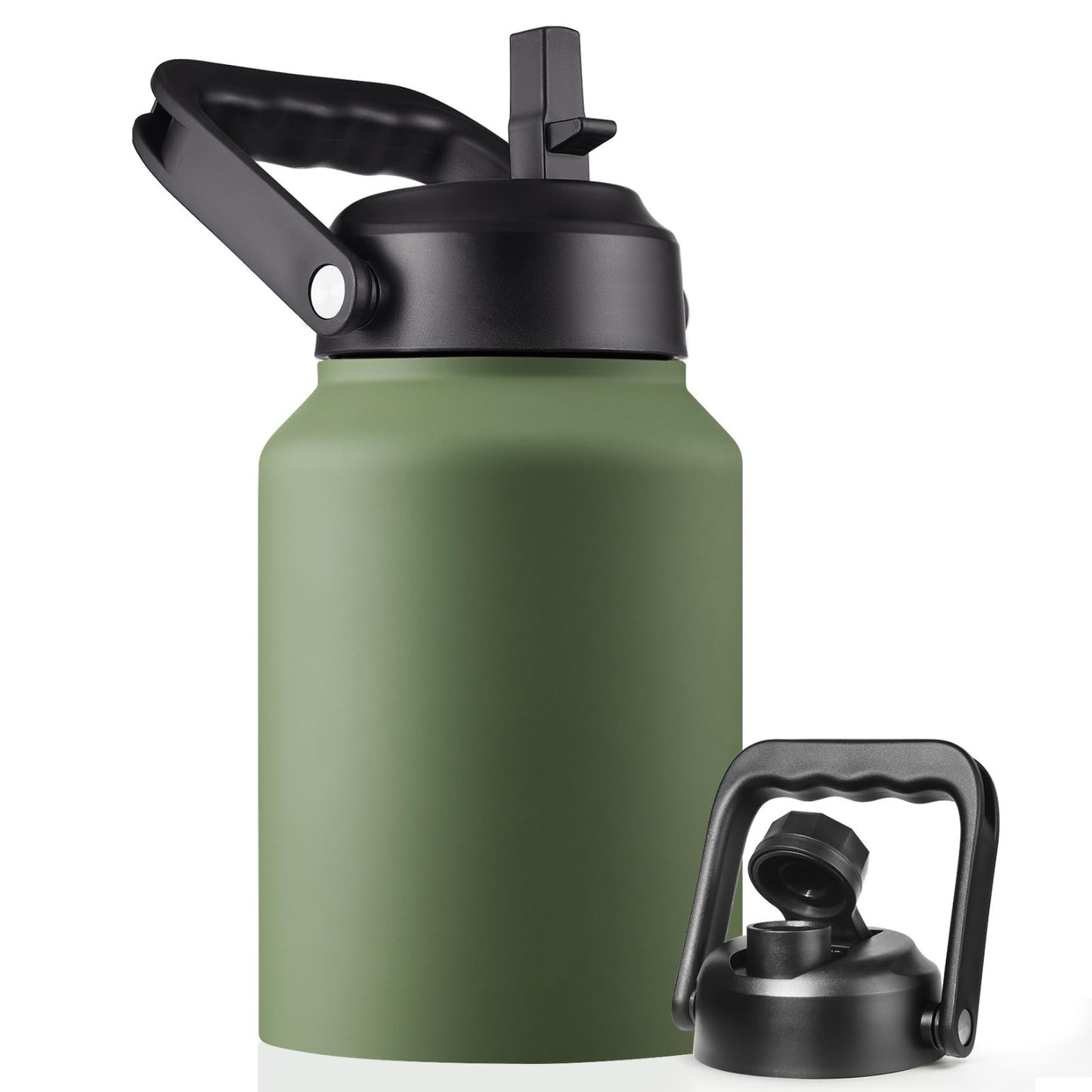**Optimized eBay Title:**  64 oz Insulated Water Bottle with Straw - Stainless1