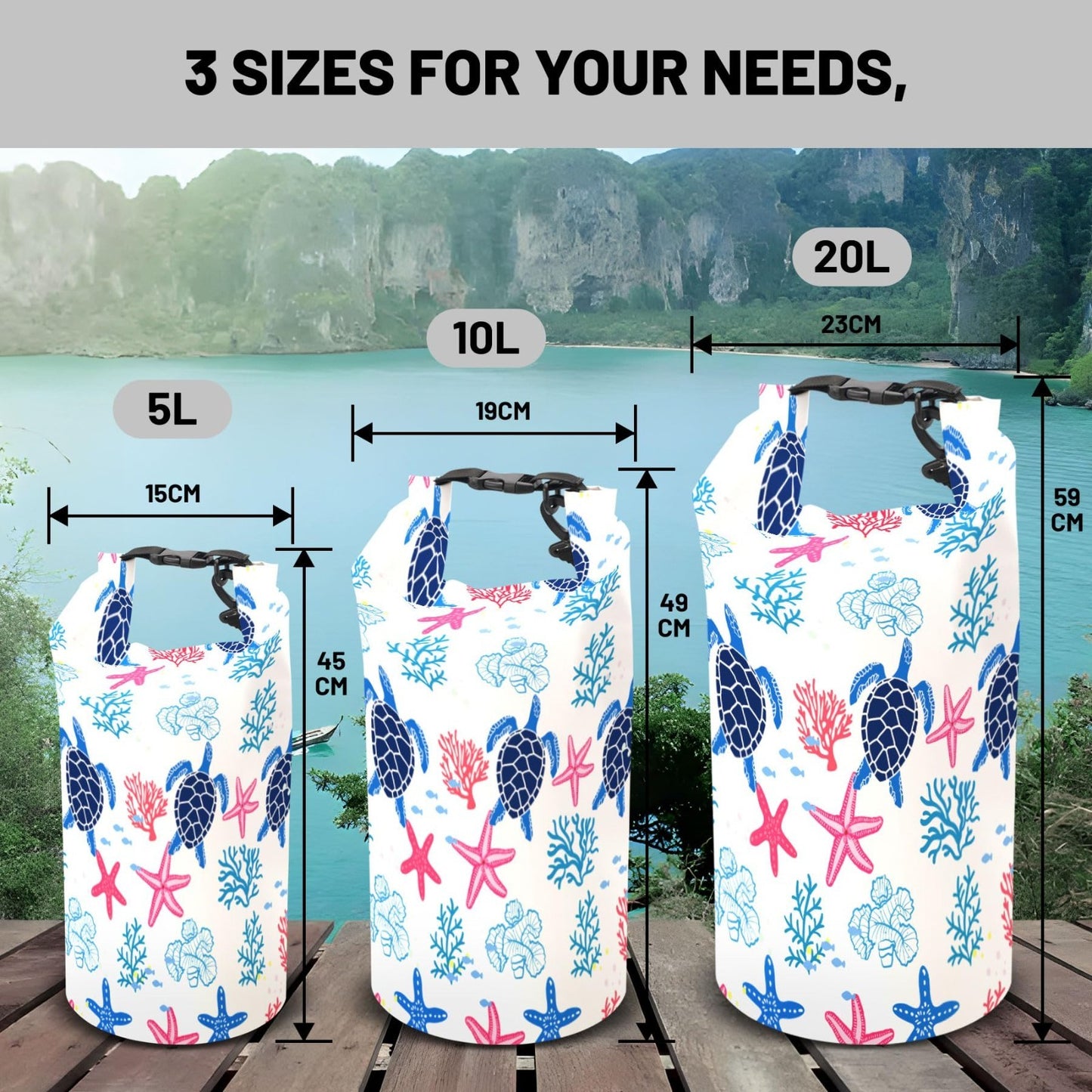 Waterproof Dry Bag Backpack - Lightweight Floating Waterproof Bags for Kayaking,2