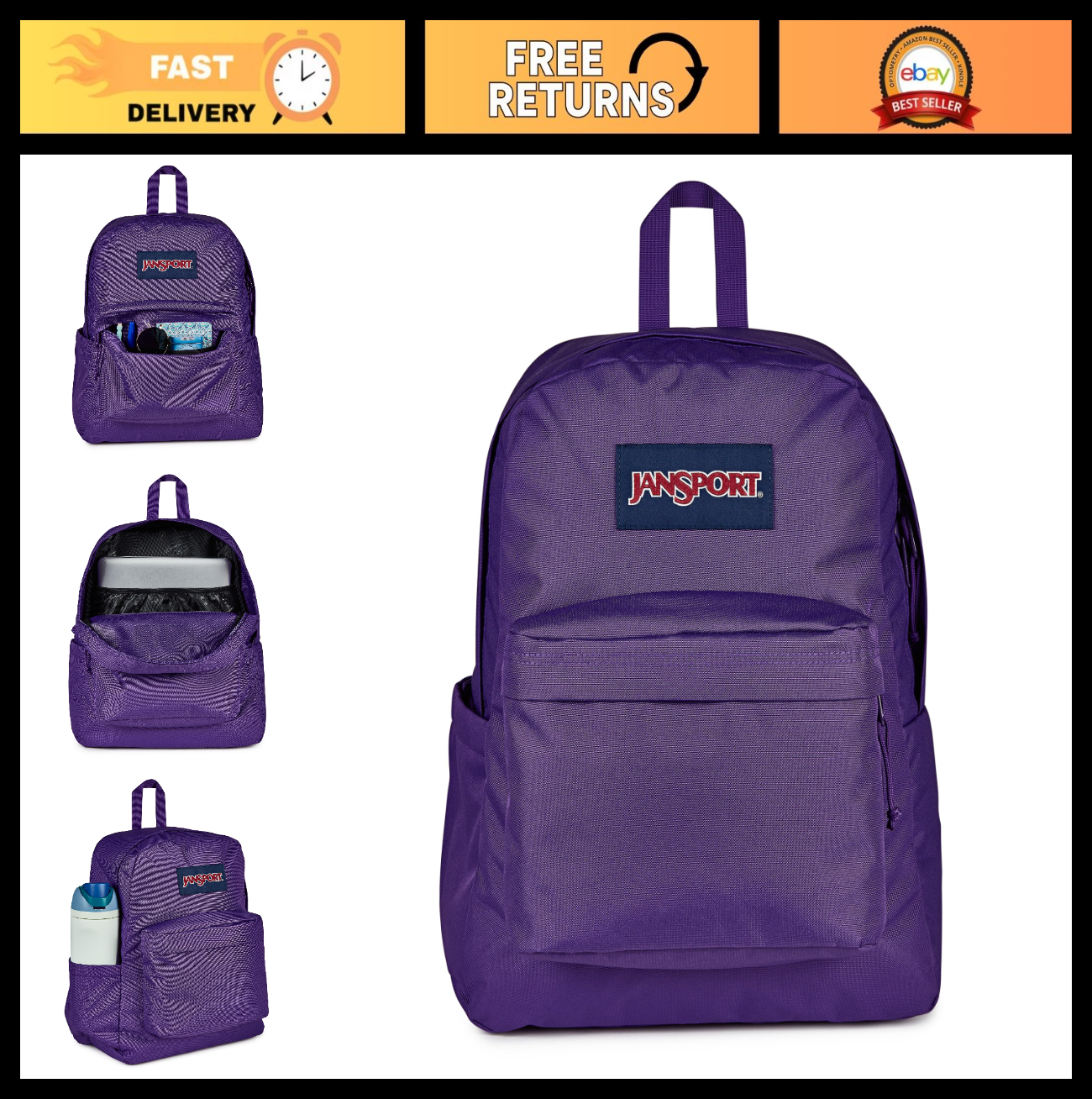 Durable Lightweight Backpack for School, Travel & Outdoor   Large Capacity, Mult0