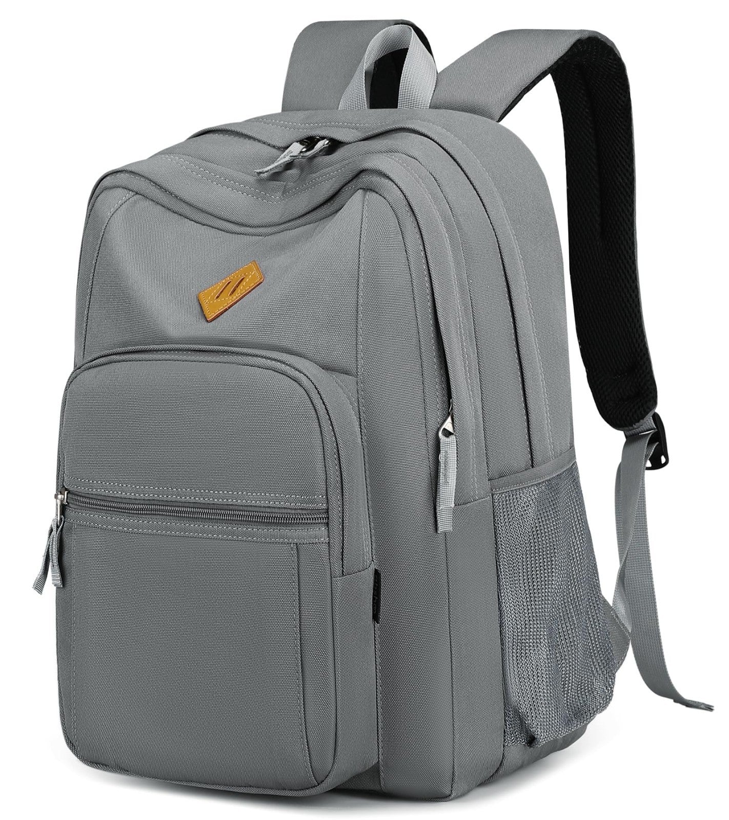 Water Resistant Women's Travel Backpack, College Bookbag for Men & Women   Grey1