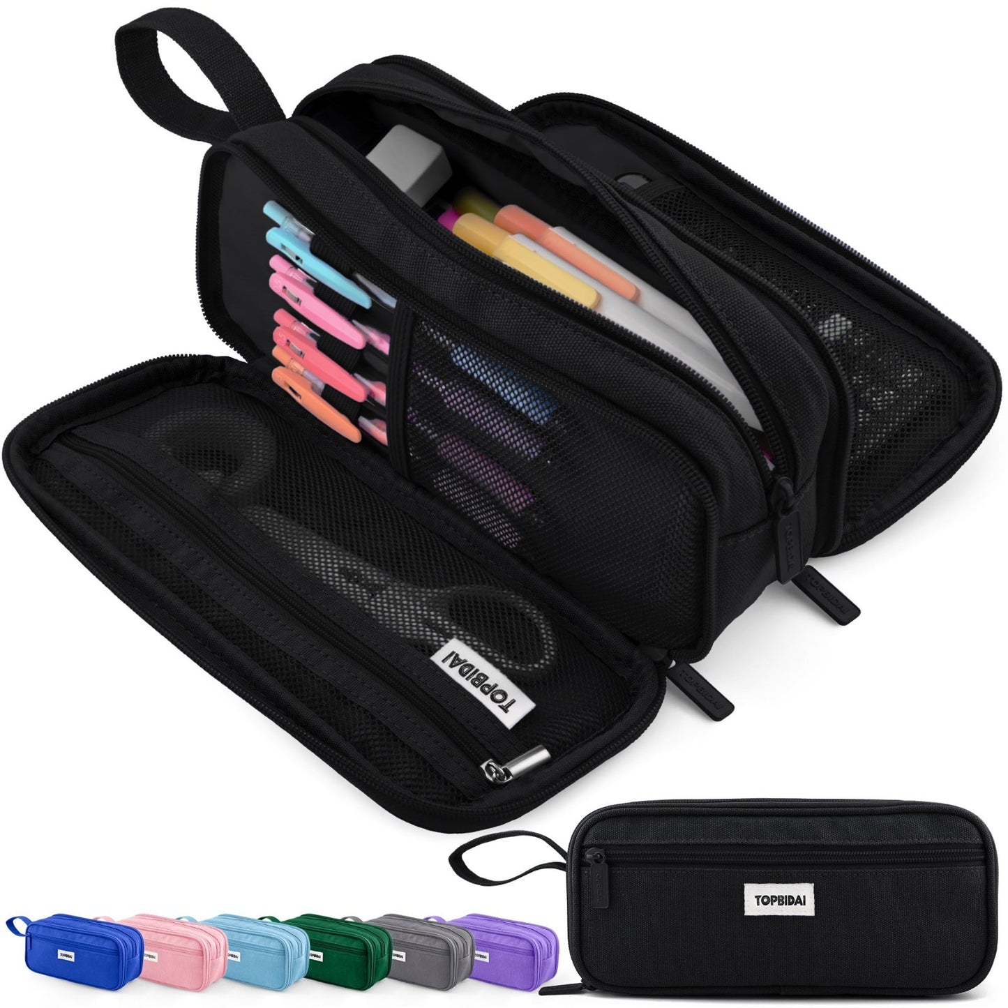 Large Pencil Case Pouch for Kids & Adults   Stylish Storage for School & Office1