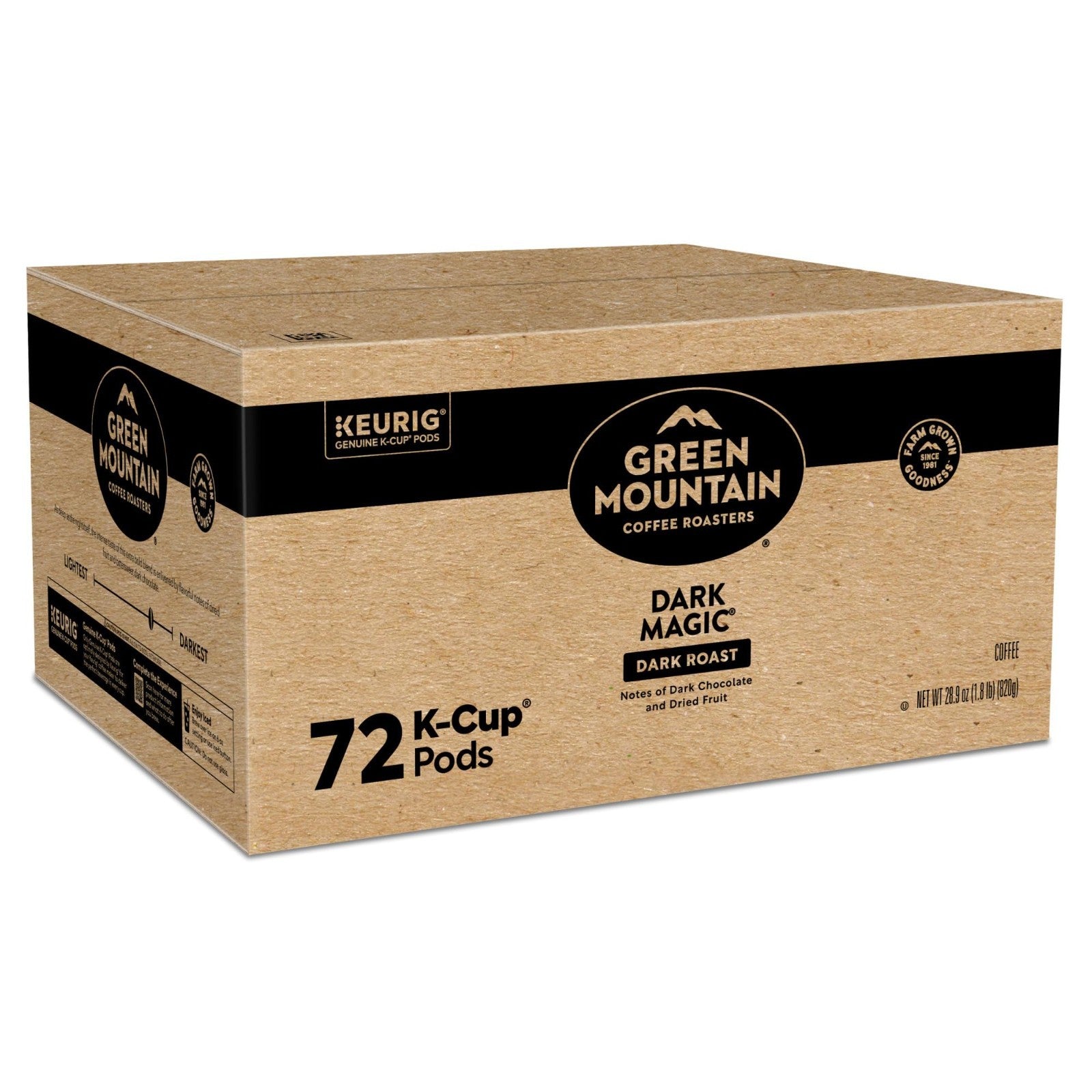 Dark Magic Dark Roast Coffee K Cup Pods for Keurig, 72 Count, Single Serve Pods16