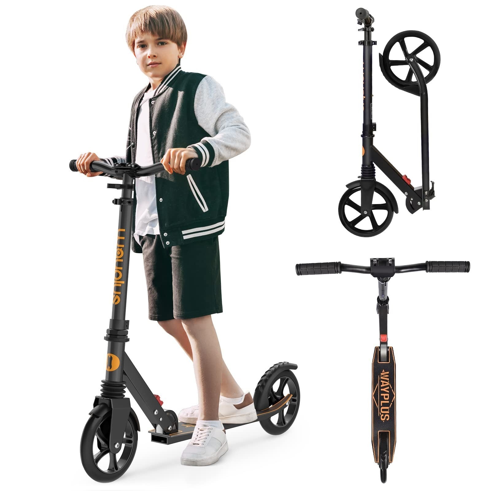 Kick Scooter for Kids, Teens & Adults - 8" Big Wheels, 240lb Weight Capacity1