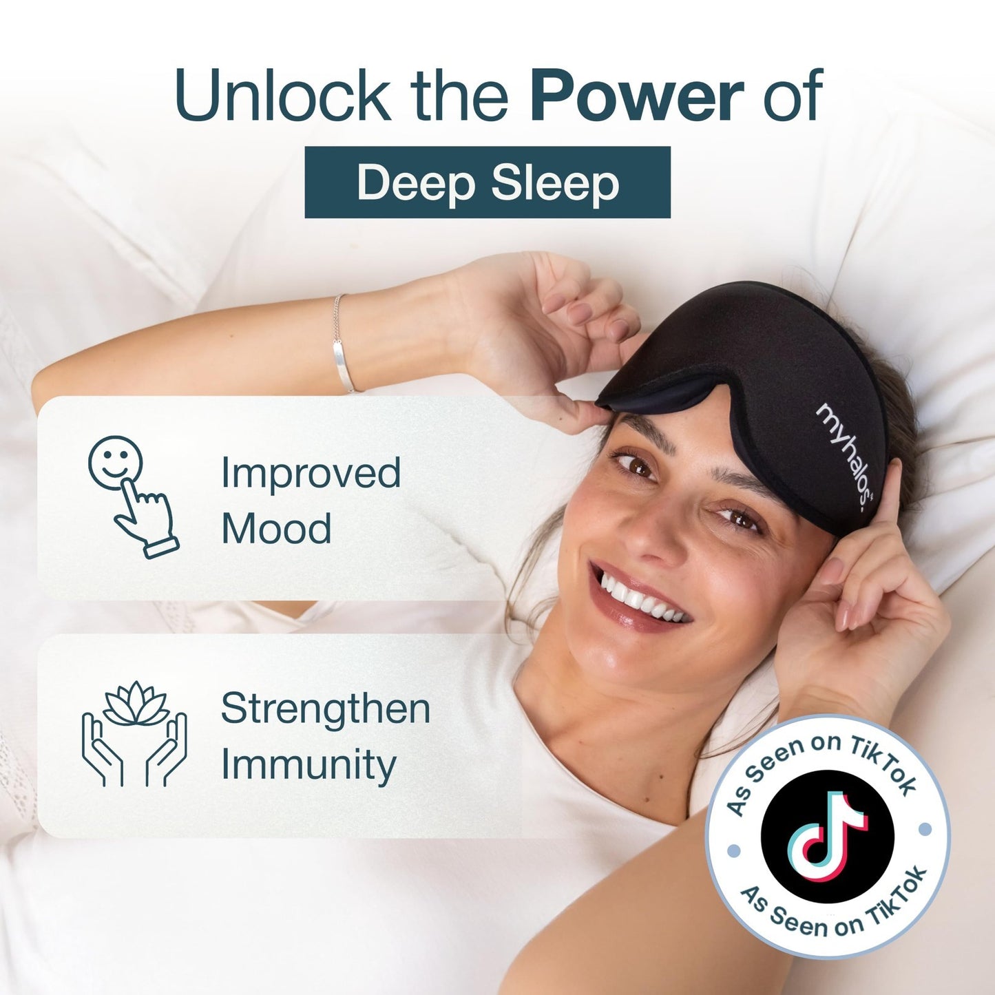 3D Blackout Sleep Mask for Men & Women | Zero Pressure, Breathable Eye Mask, Tra2