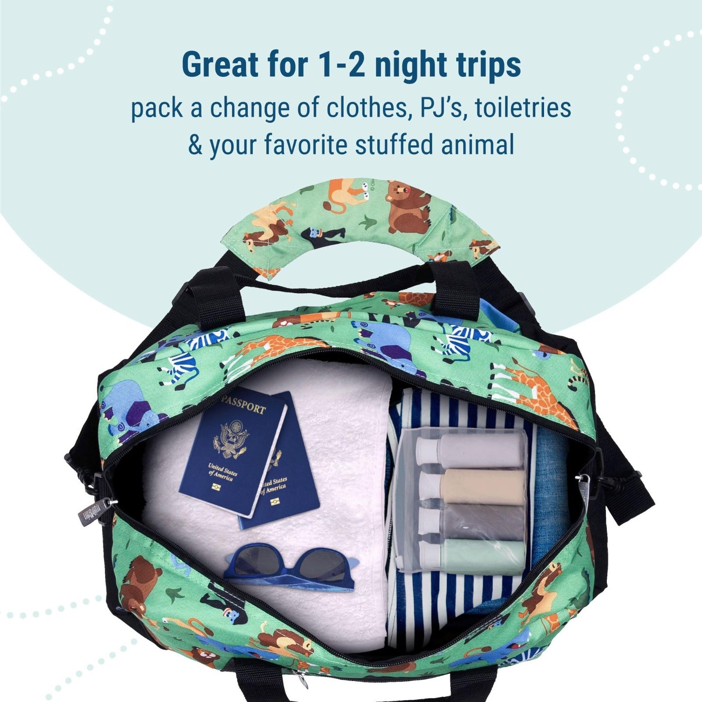 Kids Overnighter Duffel Bag - Lightweight Carry-On Travel Bag for School & Sleep5