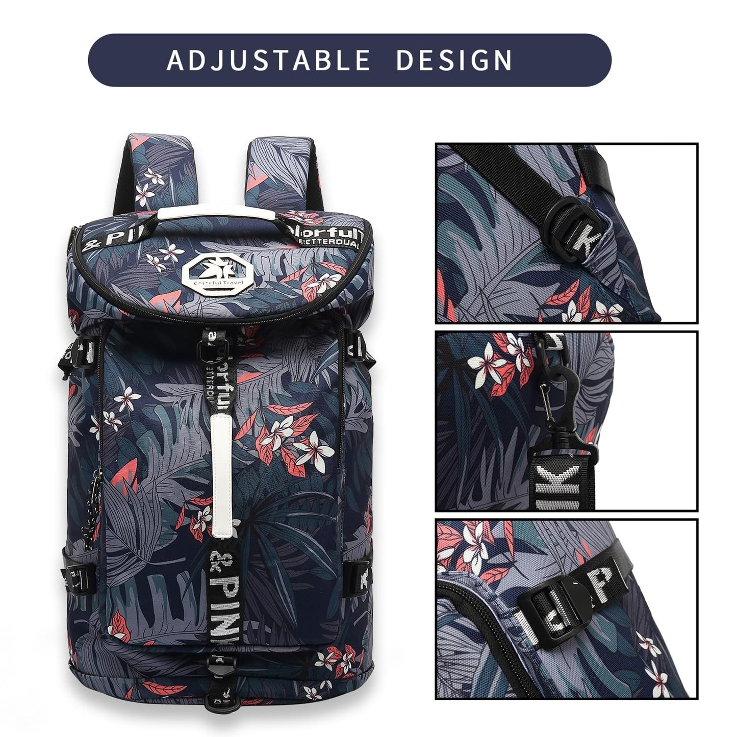 Waterproof Gym Duffel Backpack with Shoe Compartment, 4 Carry Methods, Sports &5