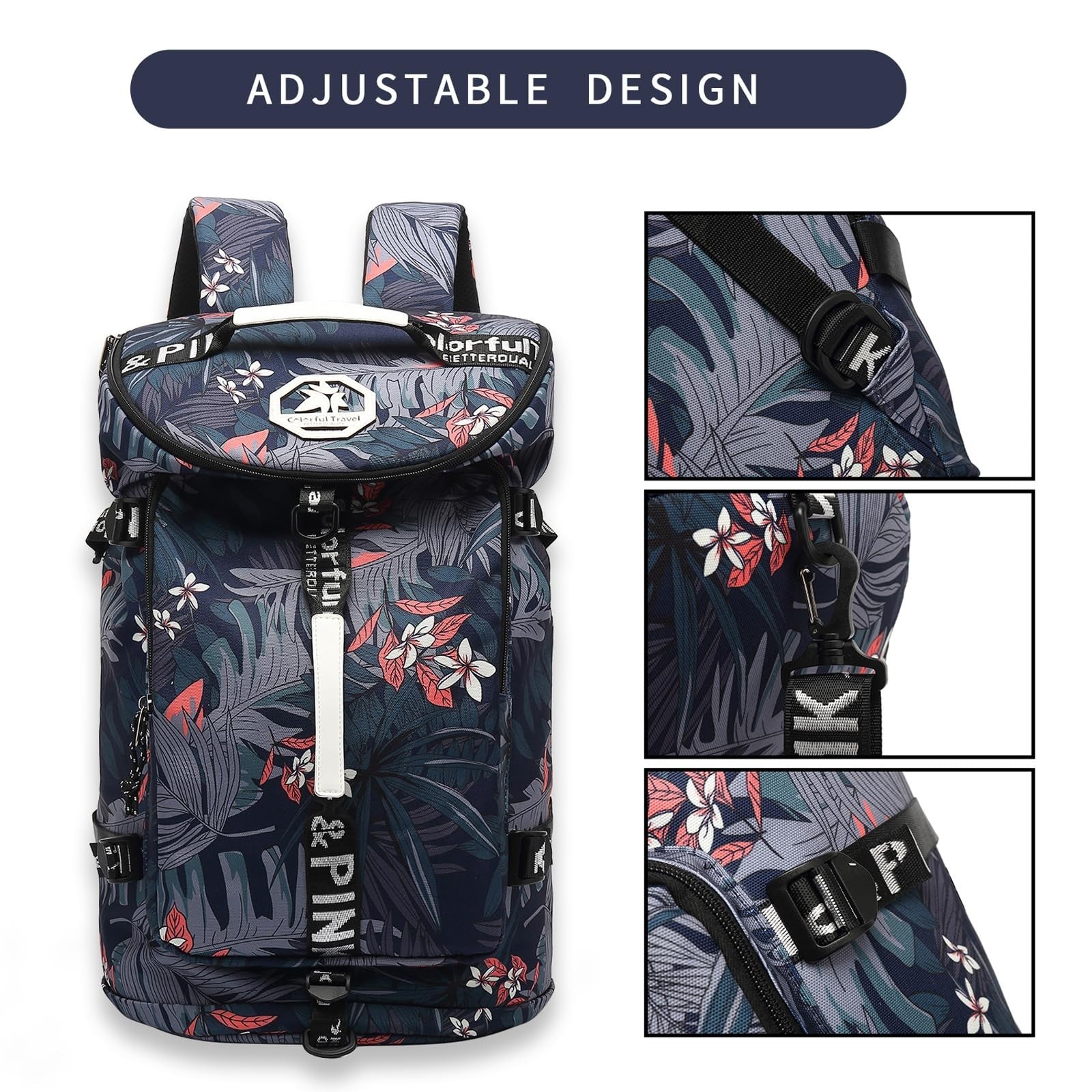 Waterproof Gym Duffel Backpack with Shoe Compartment, 4 Carry Methods, Sports &5