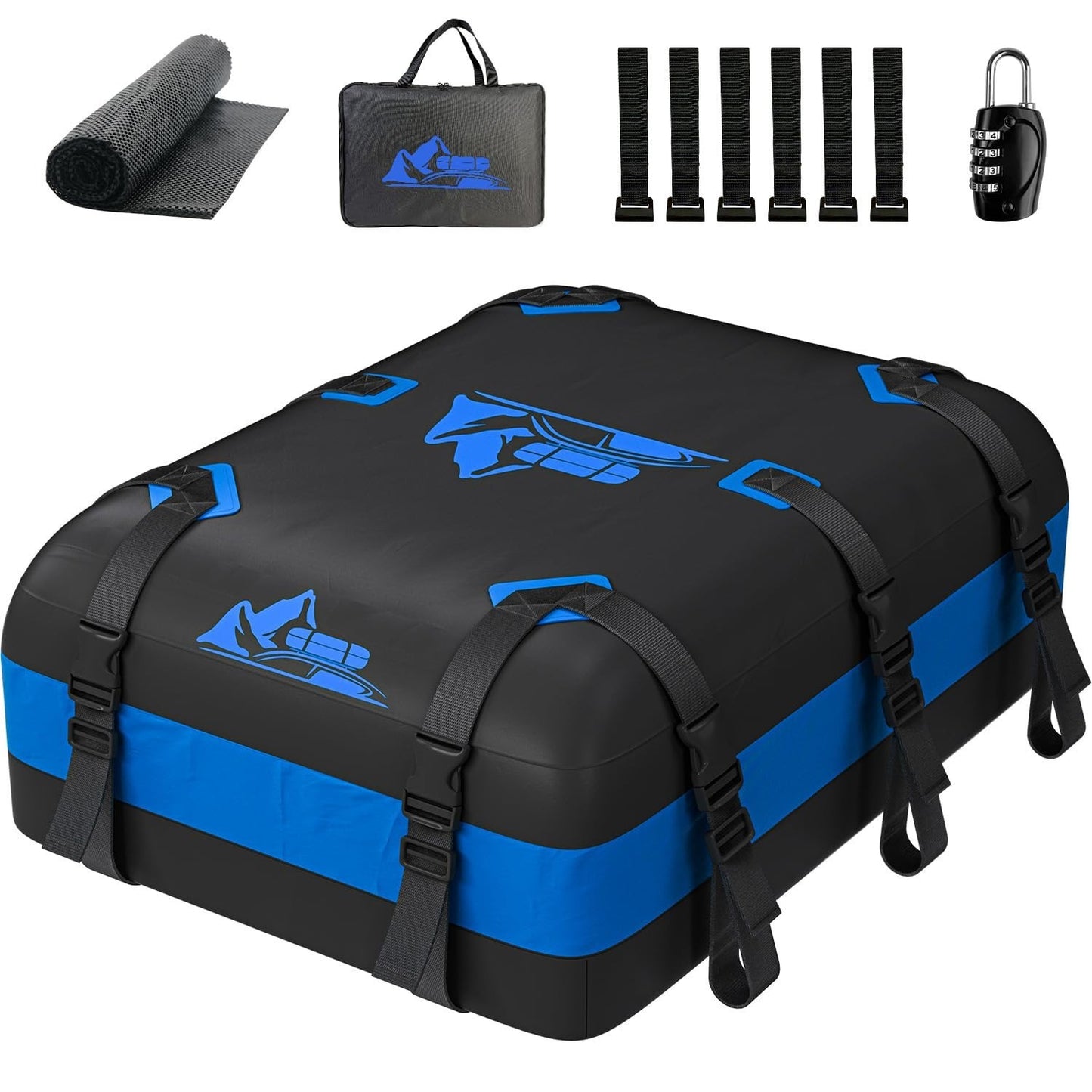 Rooftop Cargo Carrier Bag 15-20 Cu Ft Waterproof Travel Storage for Cars1