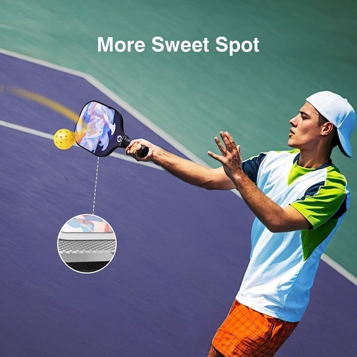 USAPA Approved Pickleball Paddle Set 2 or 4 - Fiberglass, Lightweight, Includes7