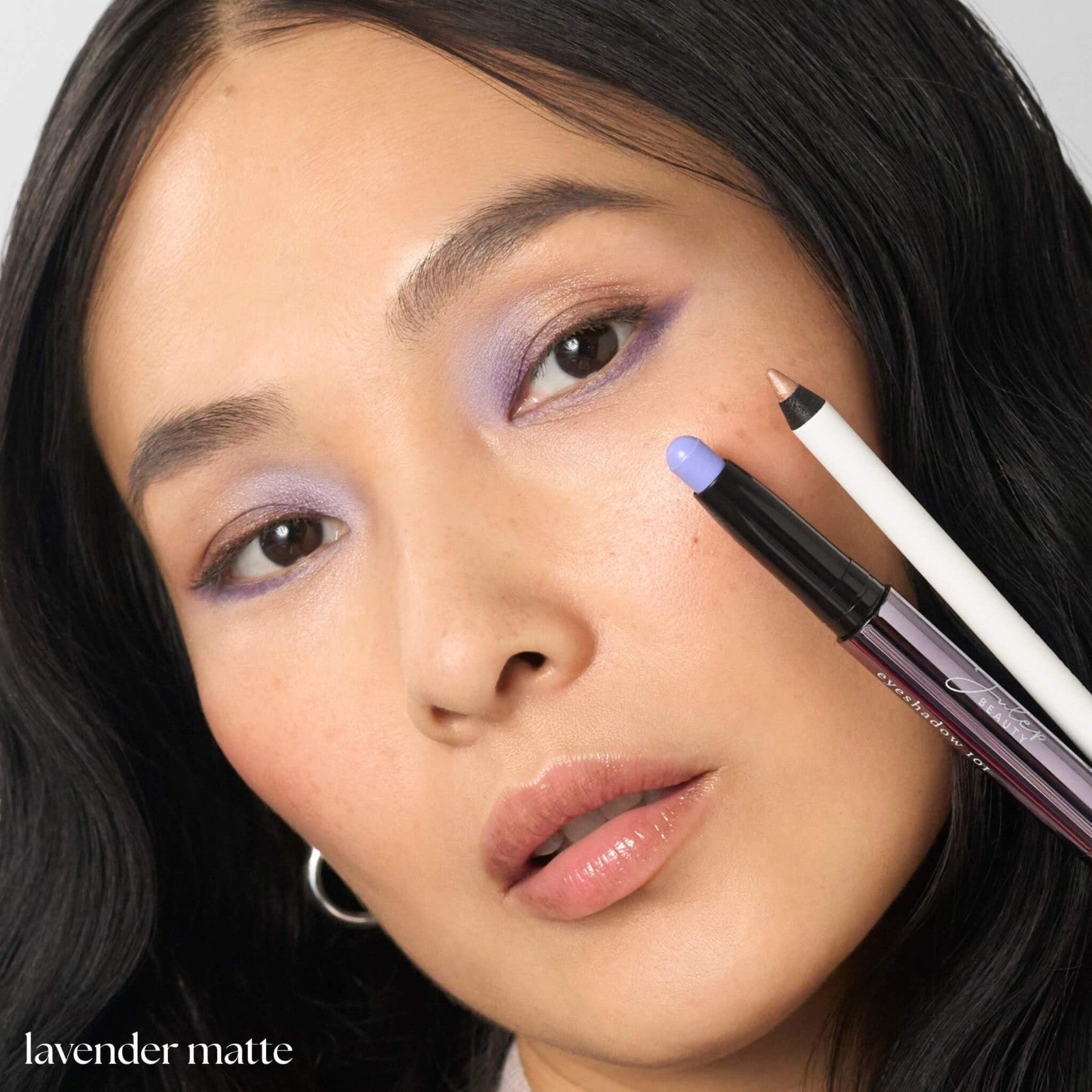 Crème-to-Powder Eyeshadow Stick - Lavender Matte, Long-lasting, Easy Application4