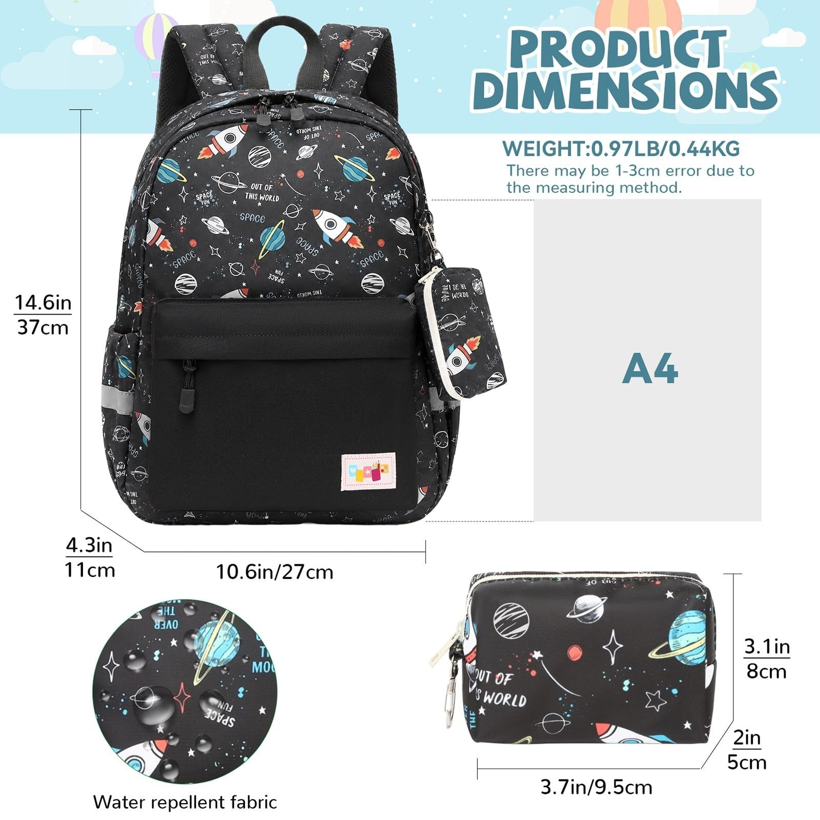 Kids Toddler Backpack with Chest Strap   Durable, Lightweight, Perfect for Boys2