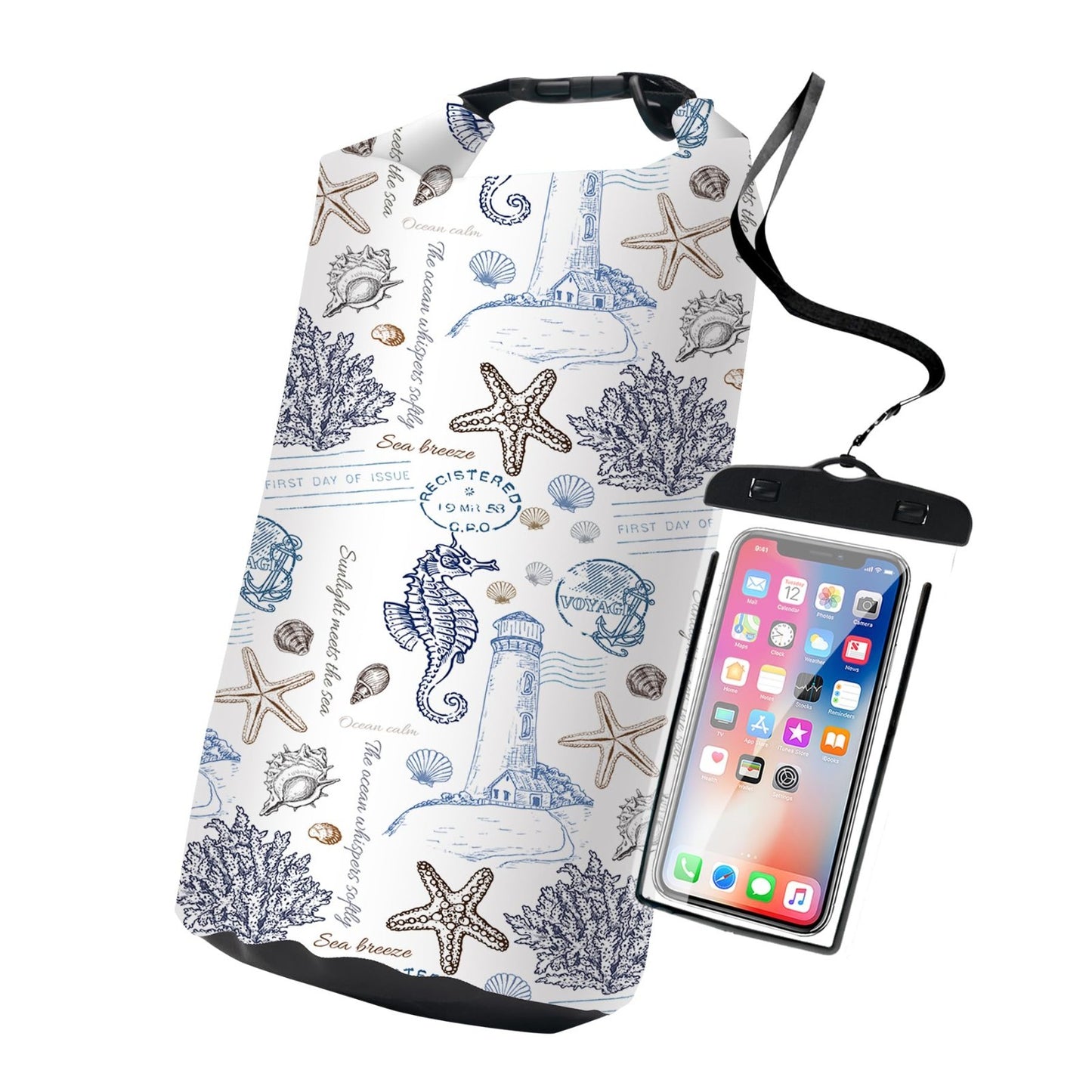 Waterproof Dry Bag Backpack - Lightweight Floating Bags for Kayaking, Fishing, S1