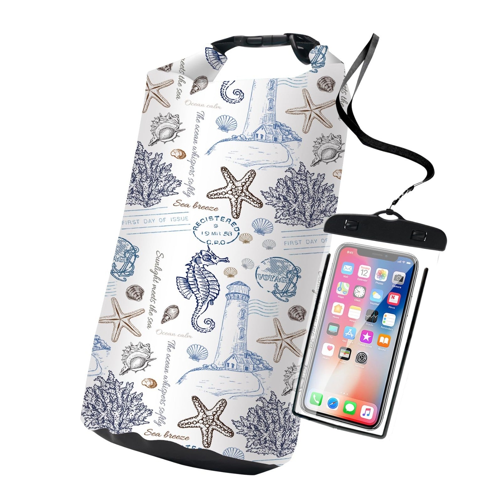 Waterproof Dry Bag Backpack - Lightweight Floating Bags for Kayaking, Fishing, S1