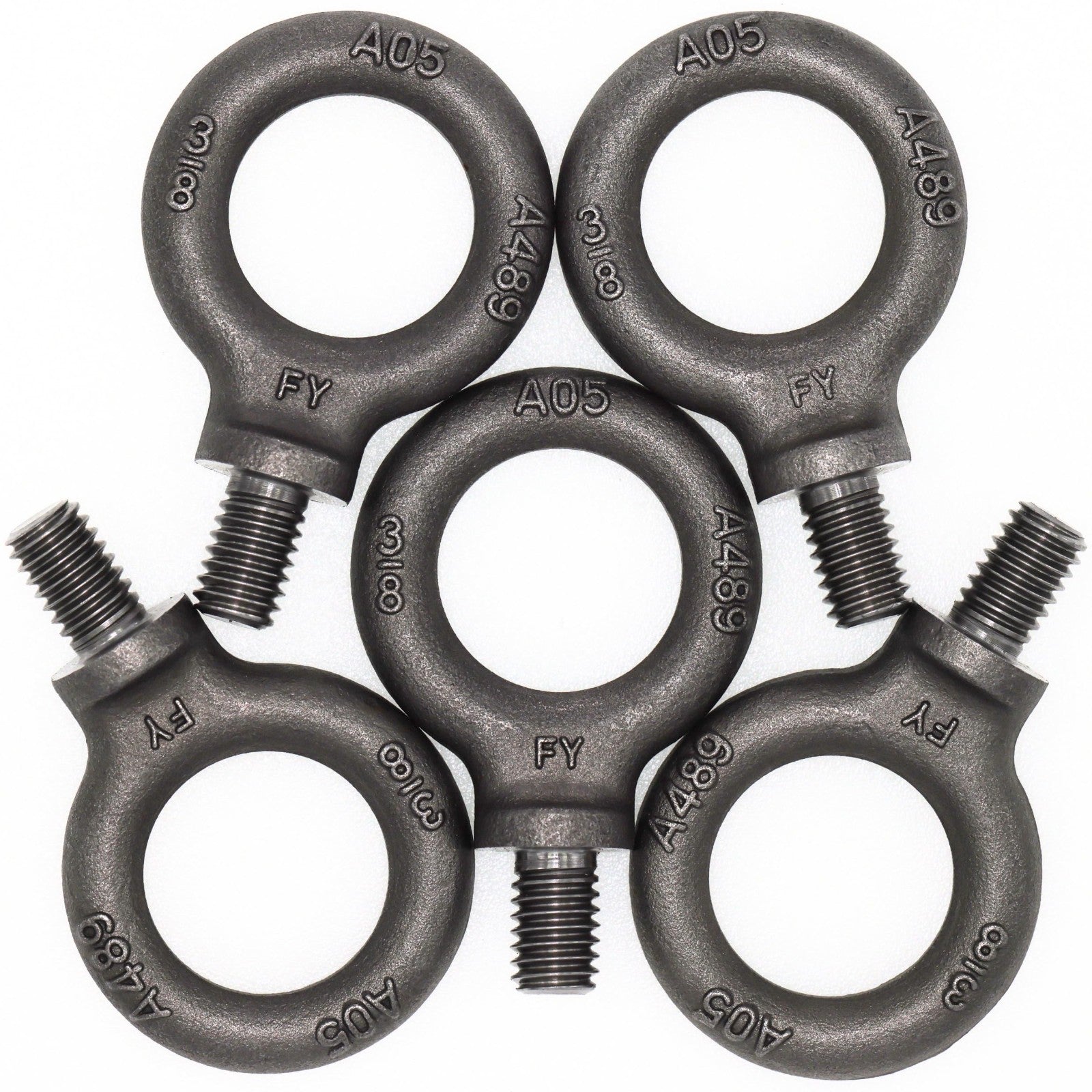 5 Pcs Heavy-Duty Lifting Shoulder Eye Bolts 3/8"-16 X 5/8" - Secure Load Fastene0