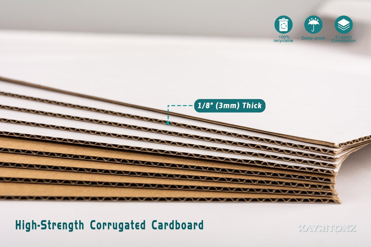 25 Pack Small 7x7x7 Inch White Shipping Boxes | Corrugated Cardboard for Crafts,4